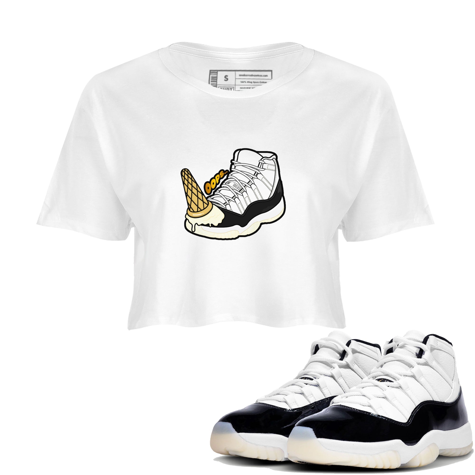 Dropped Ice Cream snkmatch Women's Top - Air Jordan 11 Gratitude