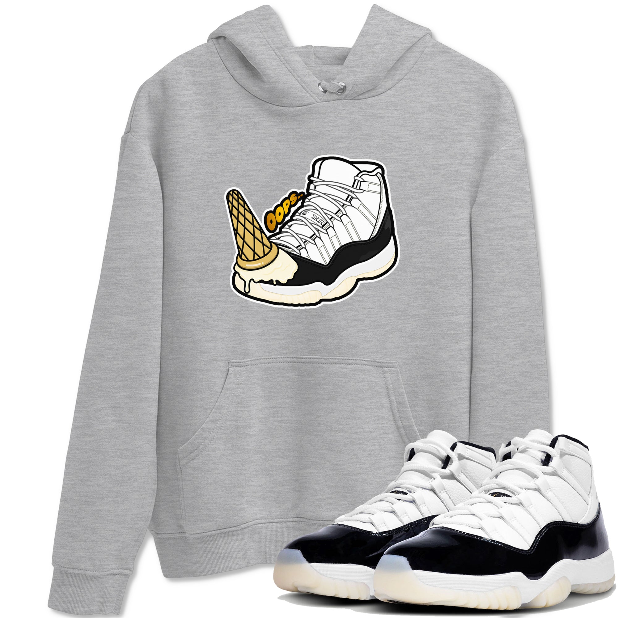Dropped Ice Cream snkmatch Tees - Air Jordan 11 Gratitude