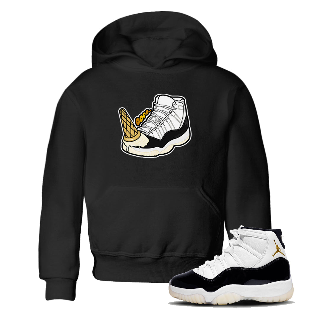 Dropped Ice Cream snkmatch Tees Kids - Air Jordan 11 Gratitude