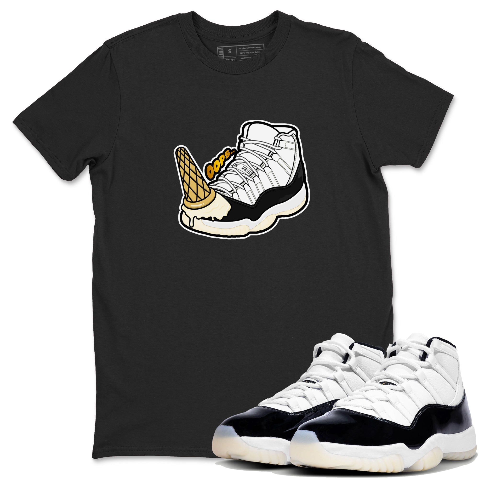 Dropped Ice Cream snkmatch Tees - Air Jordan 11 Gratitude