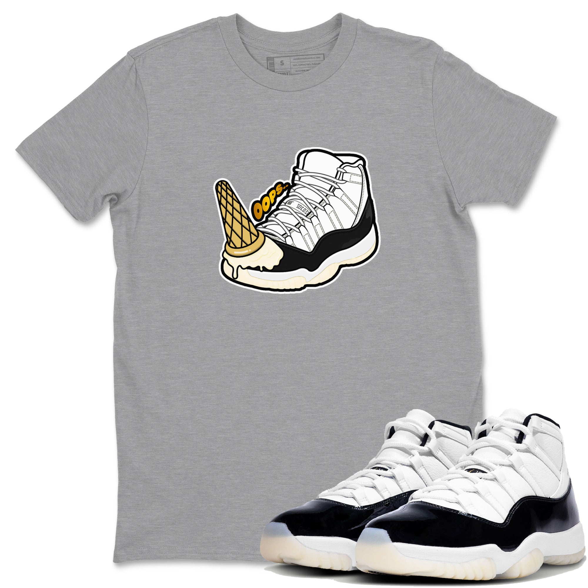 Dropped Ice Cream snkmatch Tees - Air Jordan 11 Gratitude