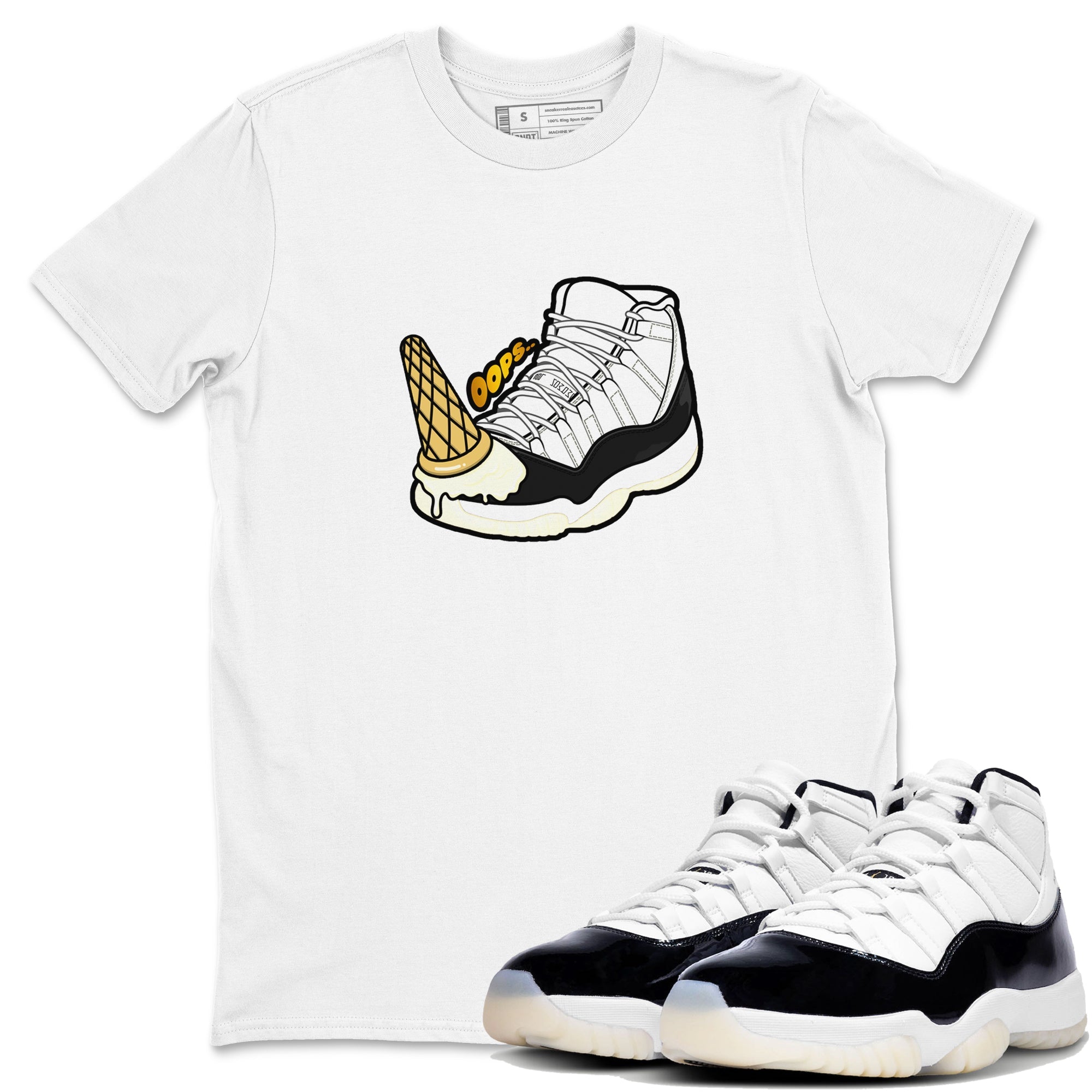 Dropped Ice Cream snkmatch Tees - Air Jordan 11 Gratitude