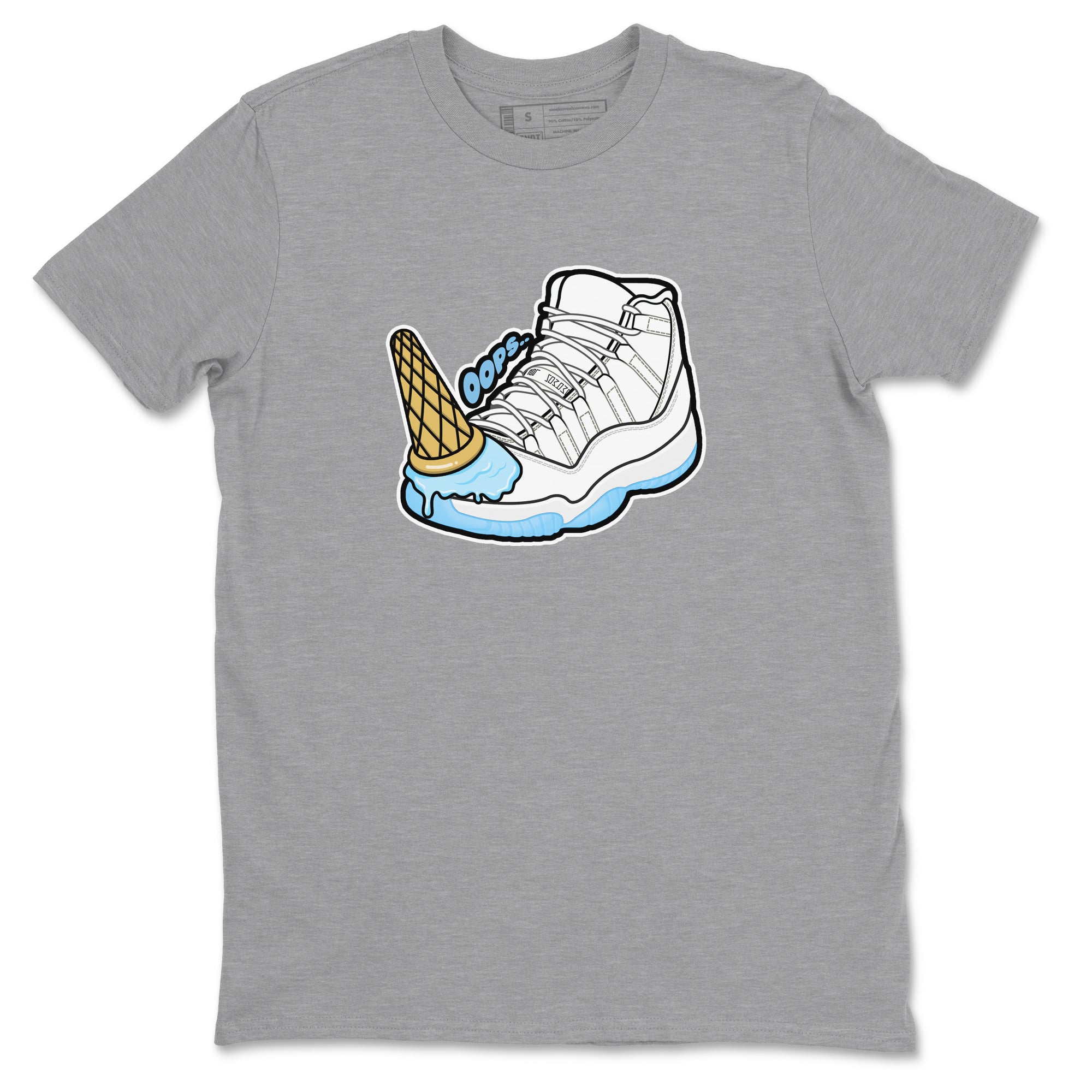 Dropped Ice Cream snkmatch Tees - Air Jordan 11 Legend Blue