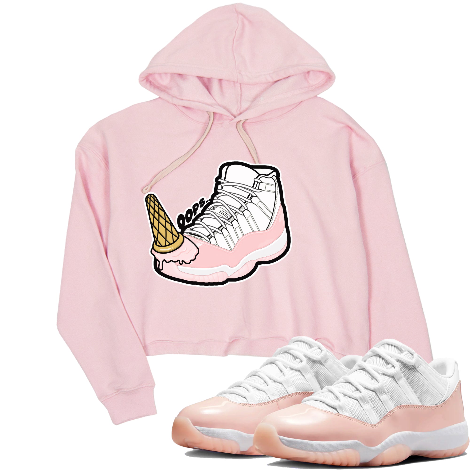 Dropped Ice Cream snkmatch Women's Top - Air Jordan 11 Legend Pink