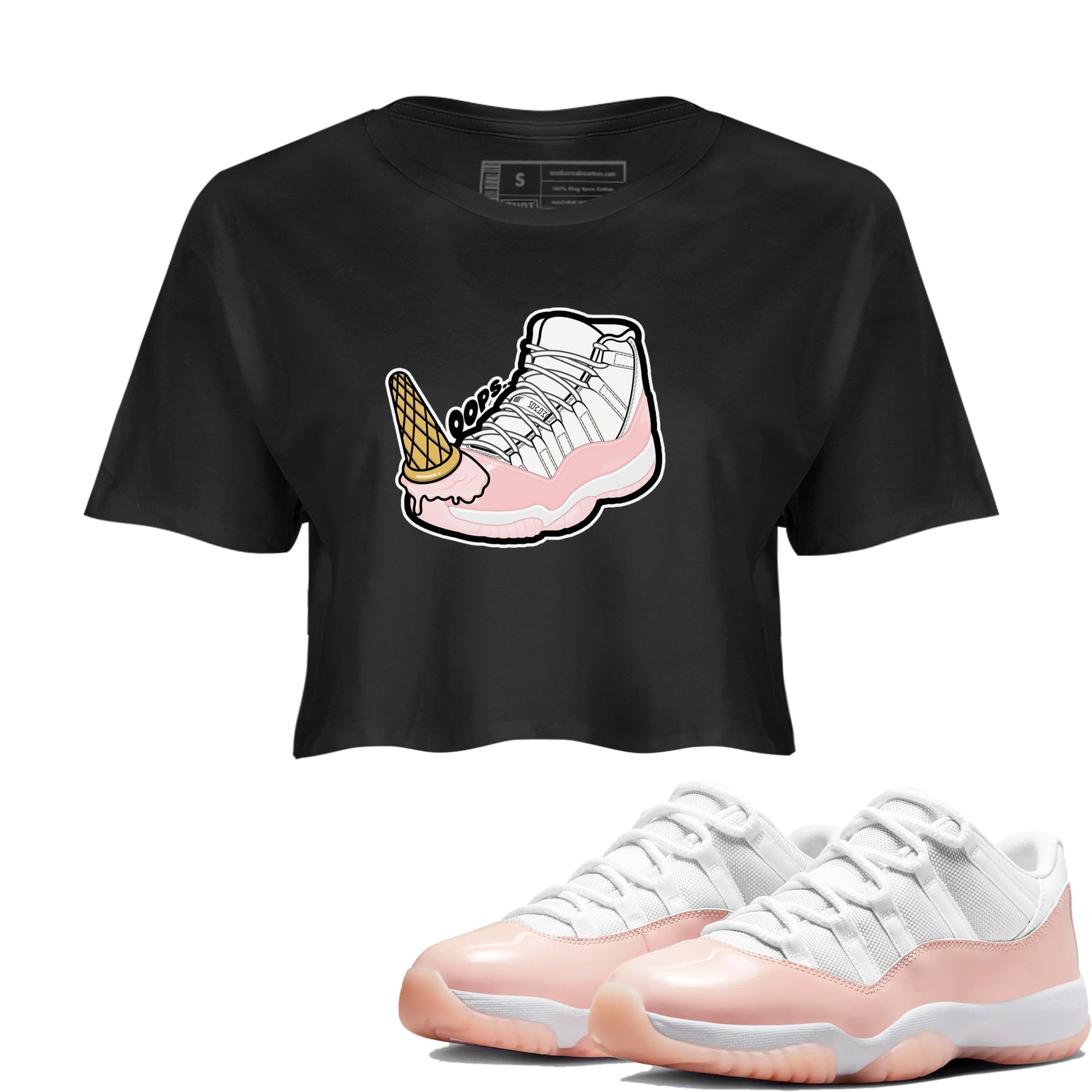 Dropped Ice Cream snkmatch Women's Top - Air Jordan 11 Legend Pink