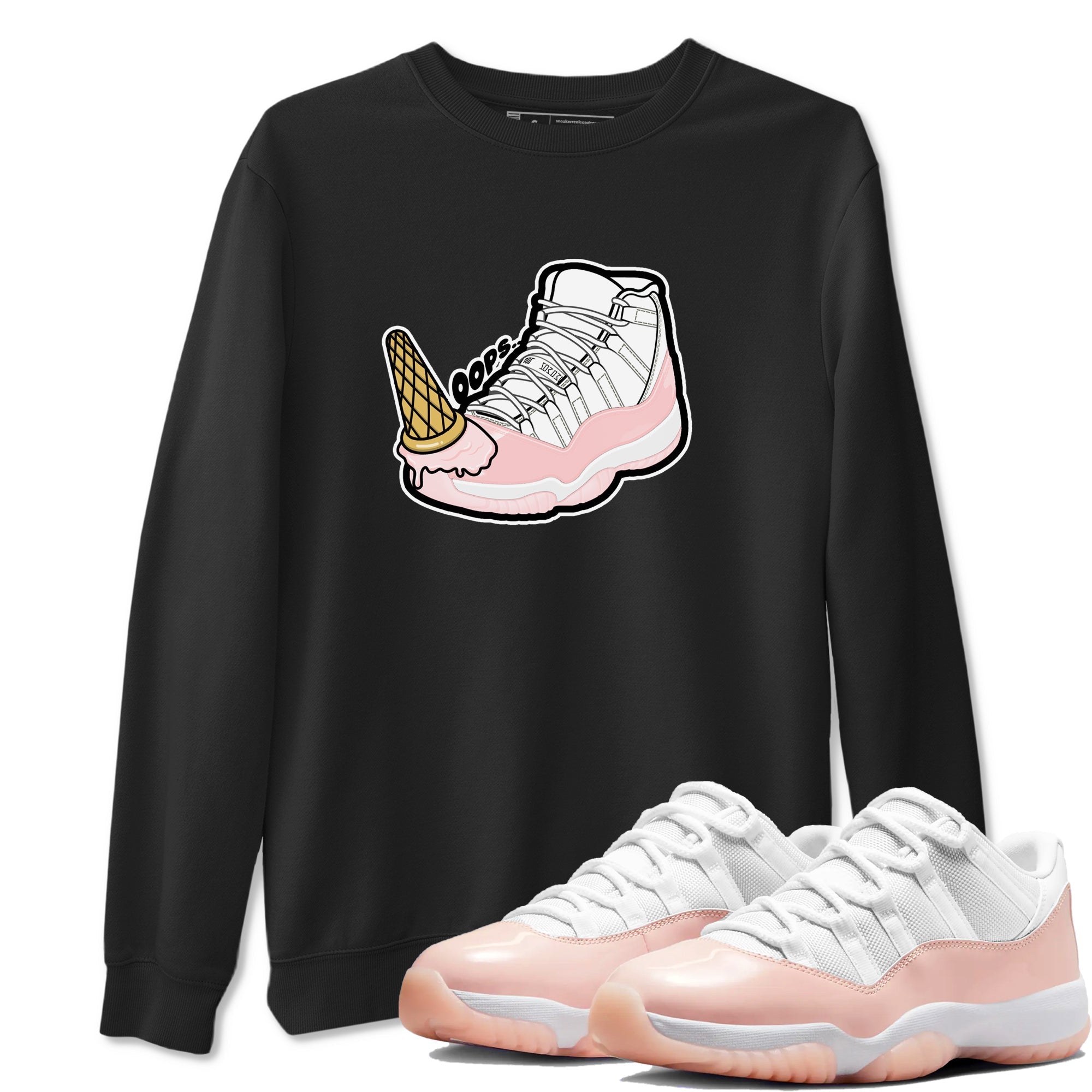 Dropped Ice Cream snkmatch Tees - Air Jordan 11 Legend Pink