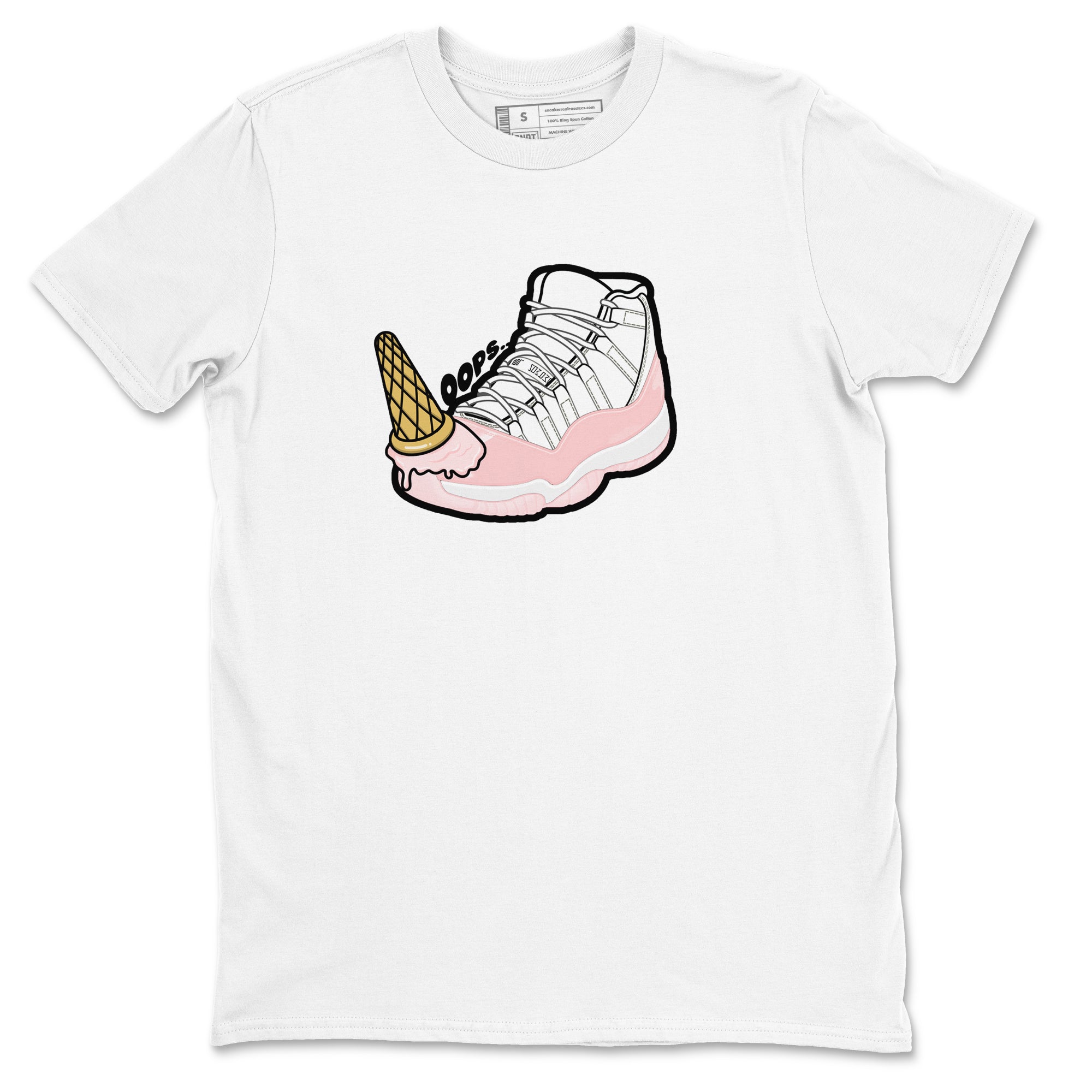 Dropped Ice Cream snkmatch Tees - Air Jordan 11 Legend Pink