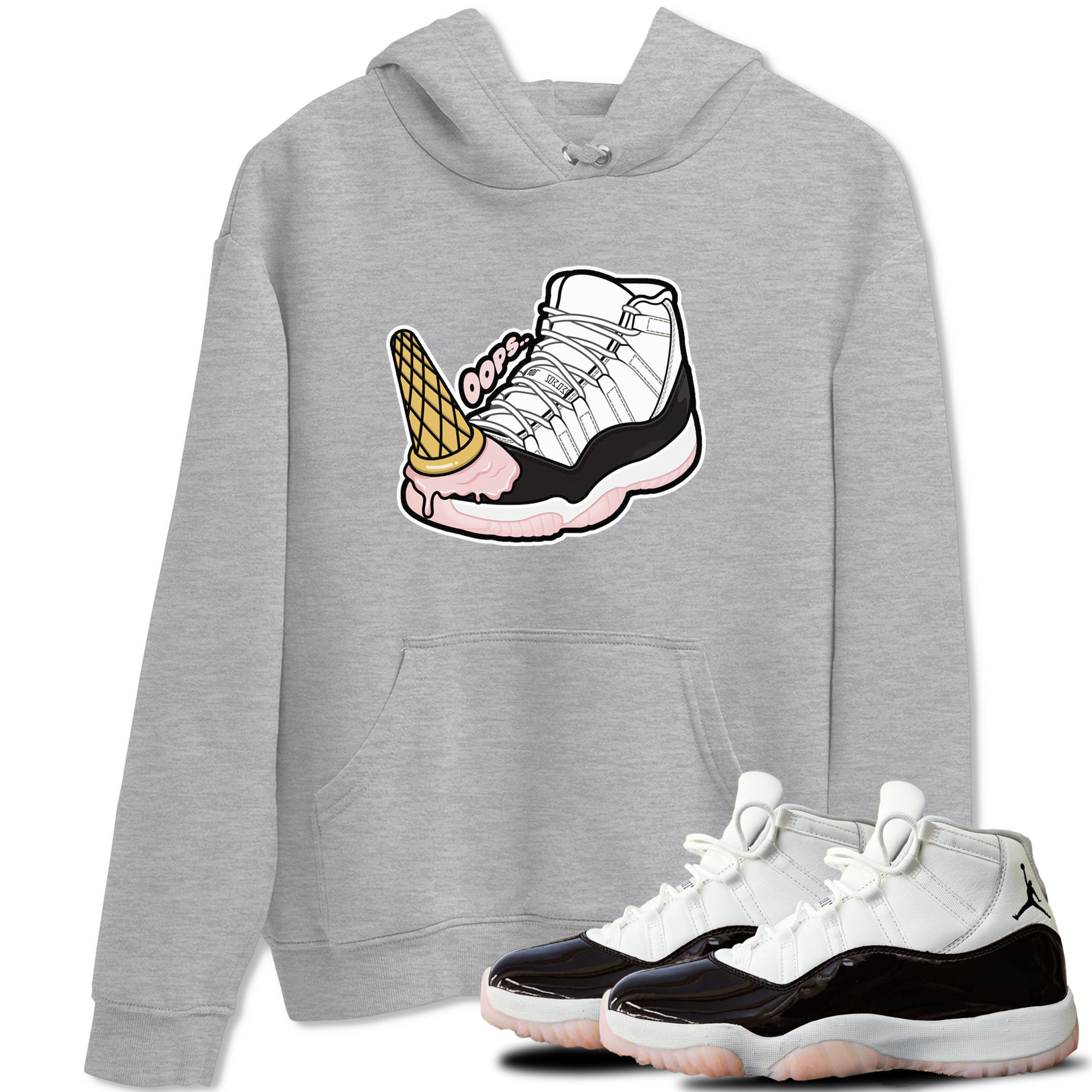 Dropped Ice Cream snkmatch Tee - Air Jordan 11 Neapolitan