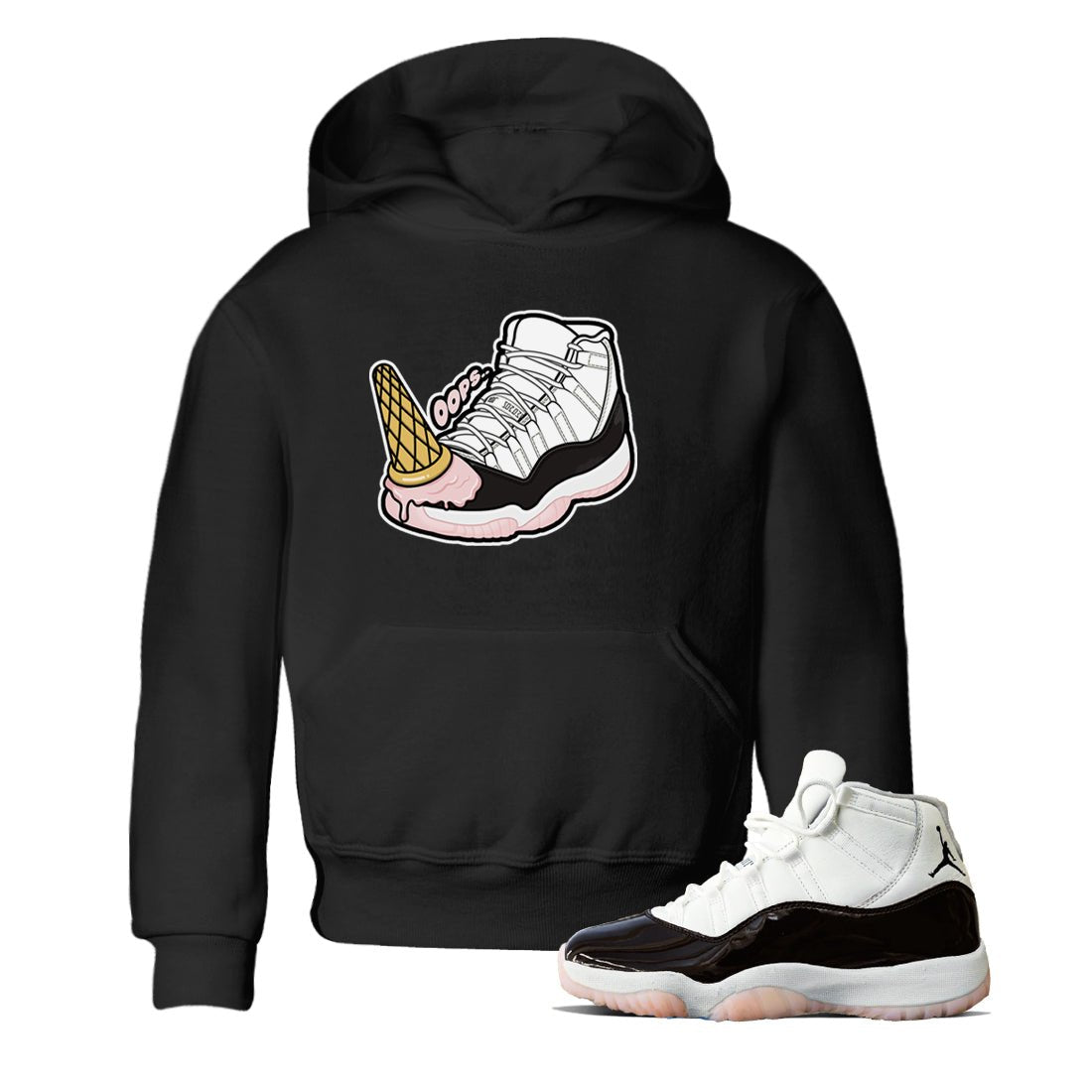 Dropped Ice Cream snkmatch Tee Kids - Air Jordan 11 Neapolitan