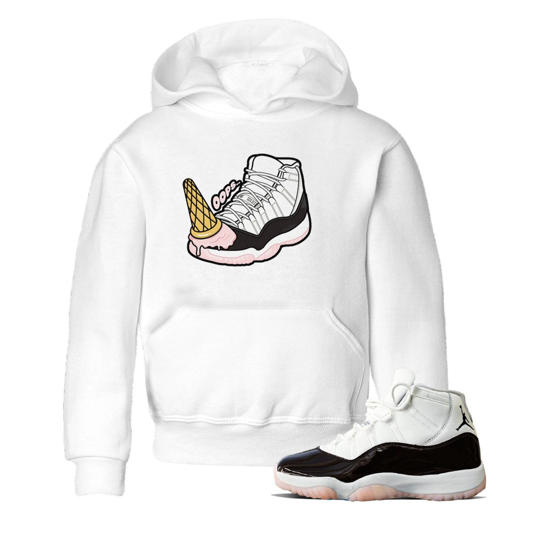 Dropped Ice Cream snkmatch Tee Kids - Air Jordan 11 Neapolitan
