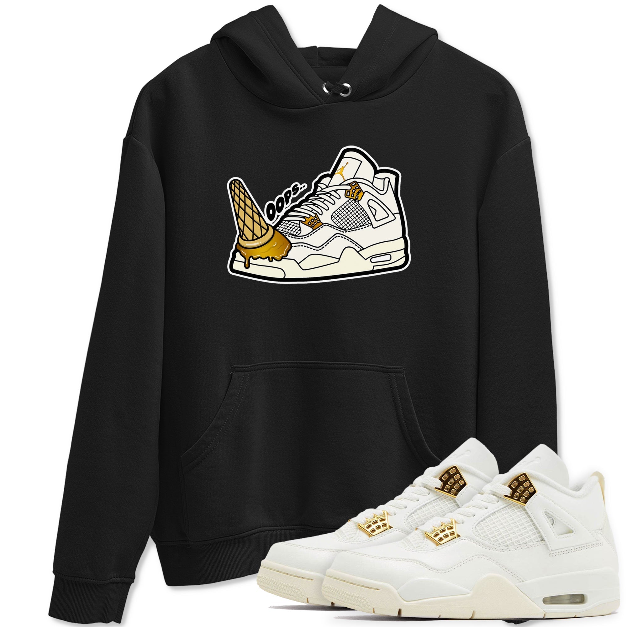 Dropped Ice Cream snkmatch Tees - Air Jordan 4 Sail 2024