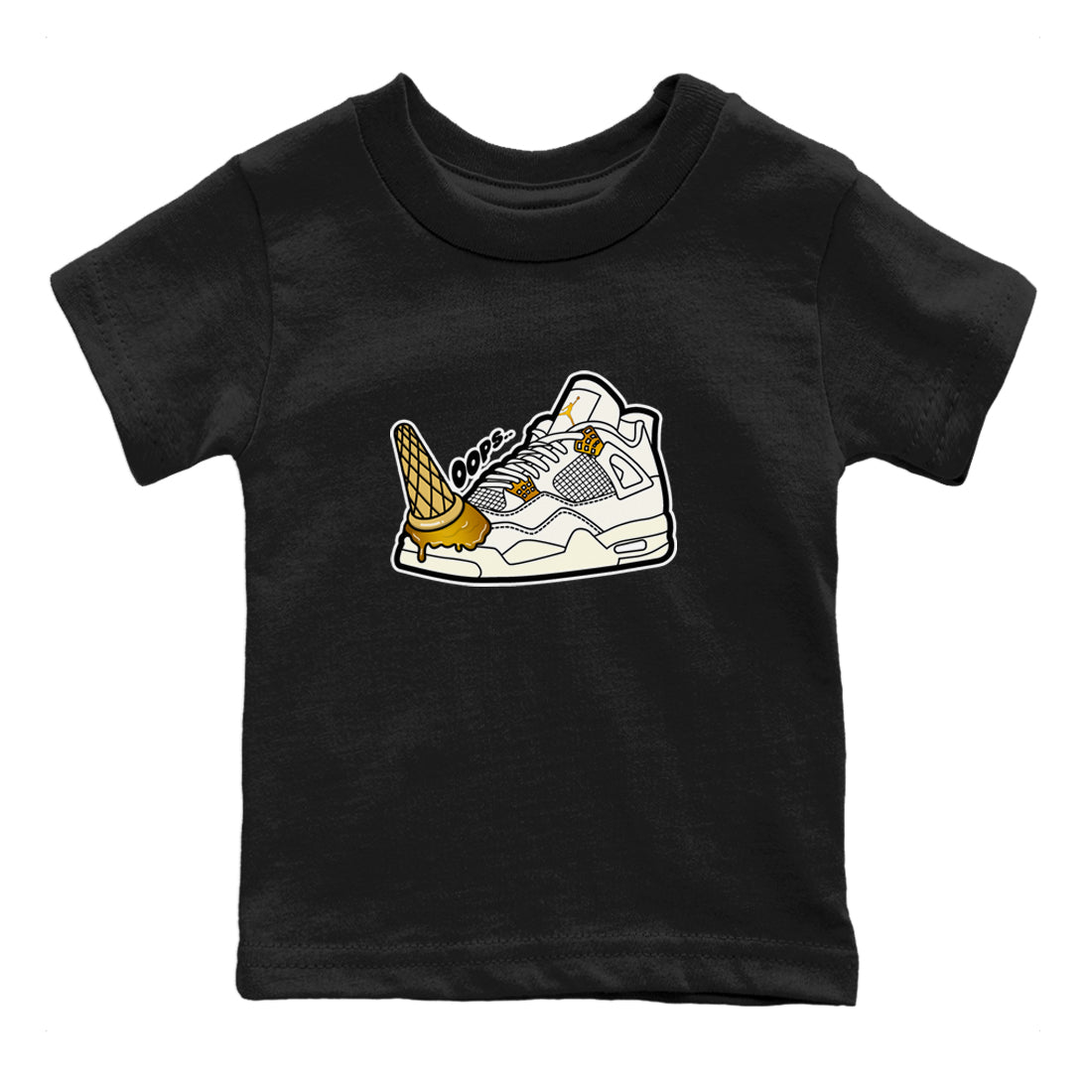 Dropped Ice Cream snkmatch Tees Kids - Air Jordan 4 Sail 2024