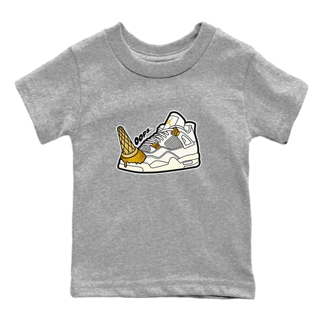 Dropped Ice Cream snkmatch Tees Kids - Air Jordan 4 Sail 2024