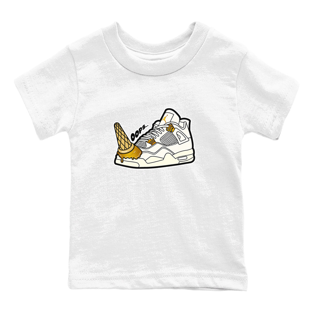 Dropped Ice Cream snkmatch Tees Kids - Air Jordan 4 Sail 2024