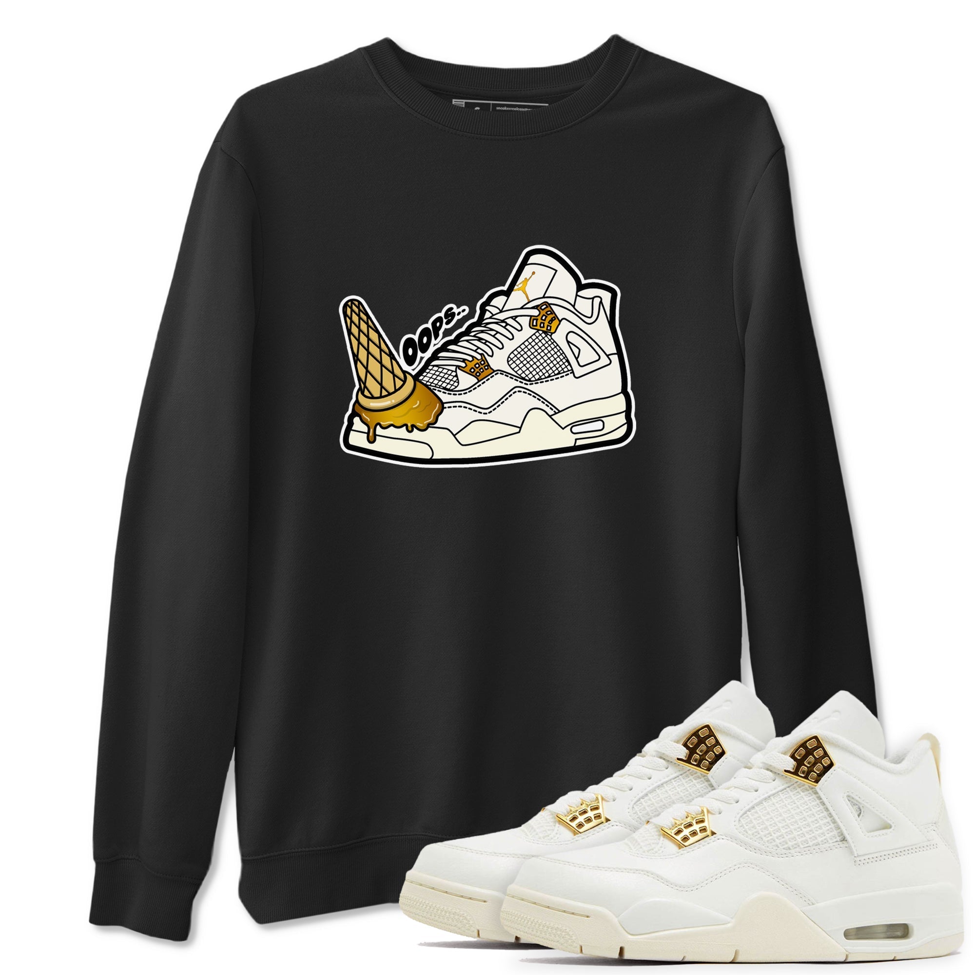 Dropped Ice Cream snkmatch Tees - Air Jordan 4 Sail 2024