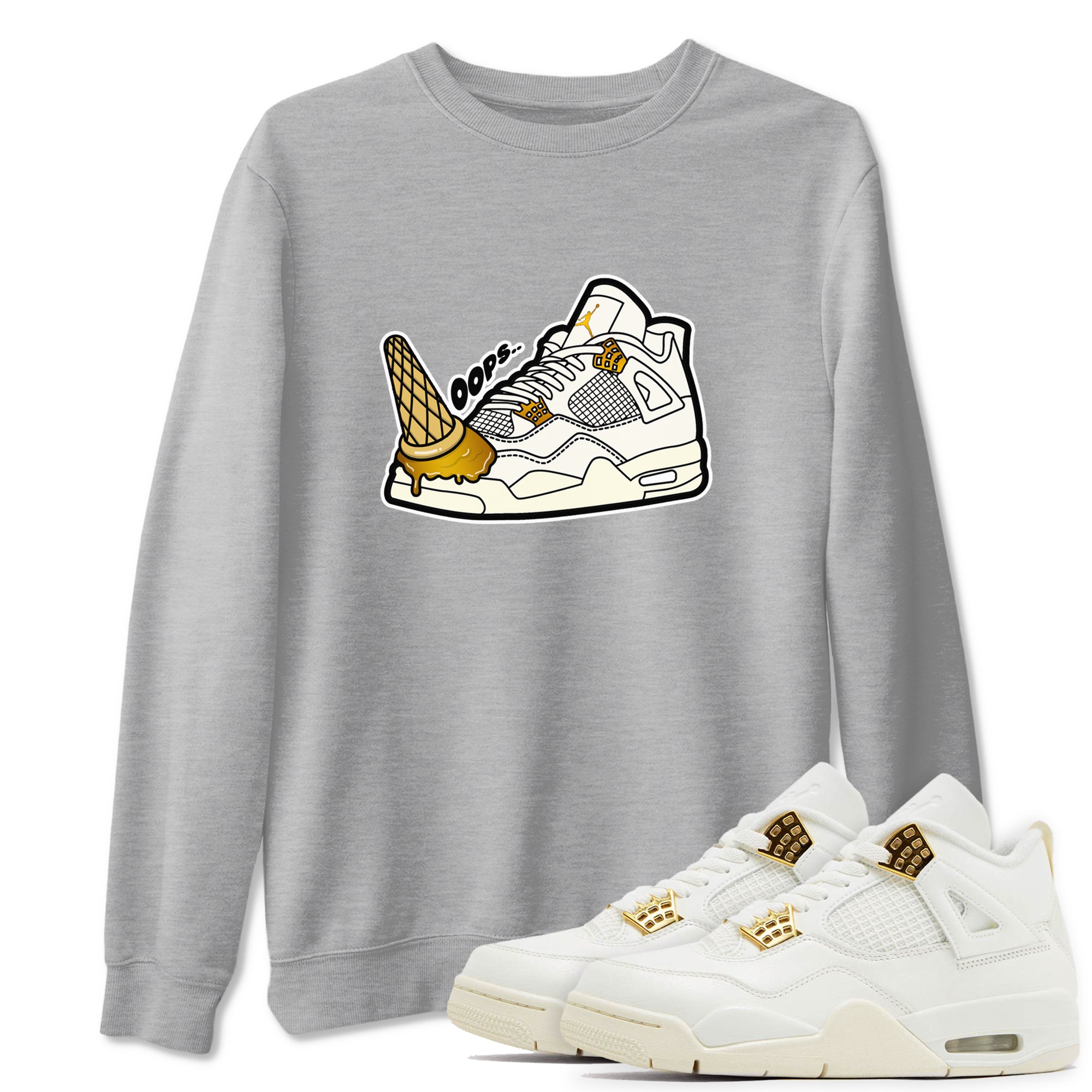 Dropped Ice Cream snkmatch Tees - Air Jordan 4 Sail 2024