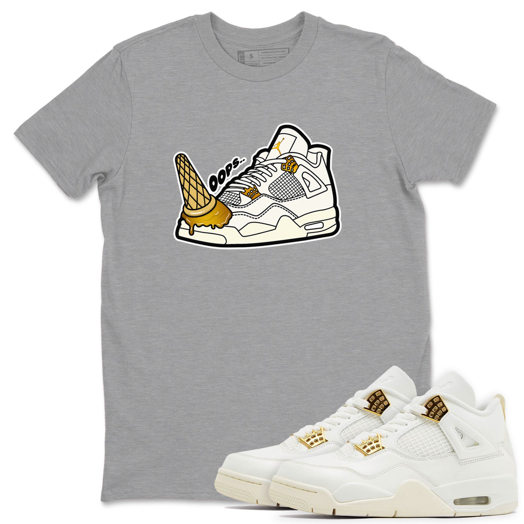 Dropped Ice Cream snkmatch Tees - Air Jordan 4 Sail 2024