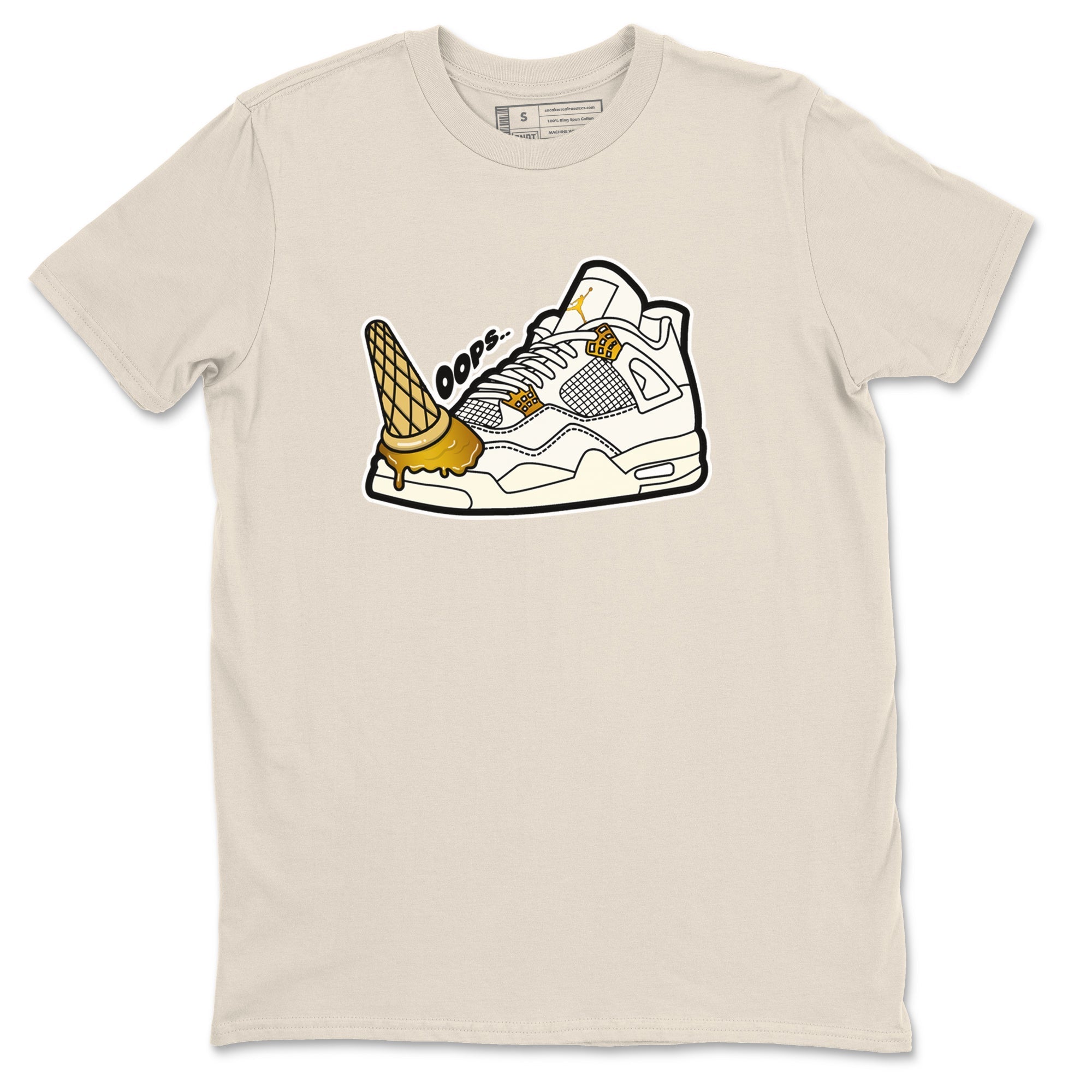 Dropped Ice Cream snkmatch Tees - Air Jordan 4 Sail 2024