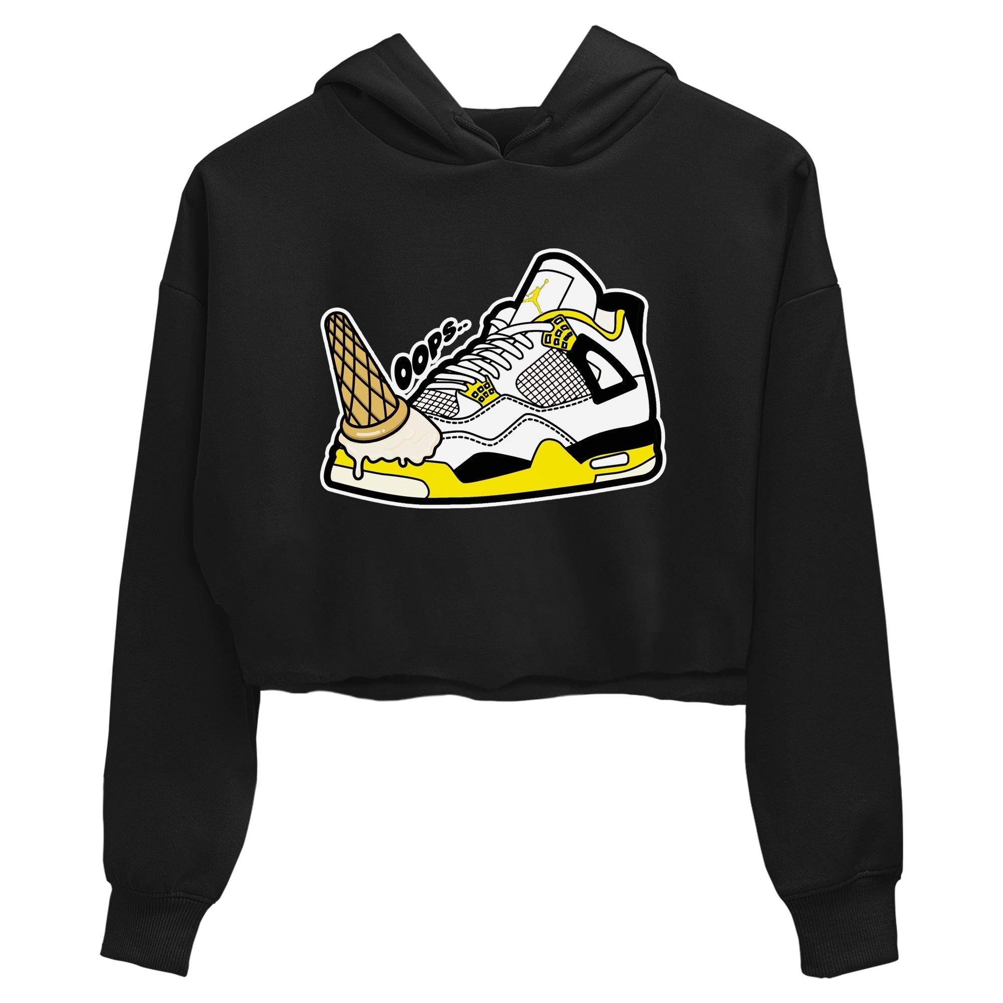 Dropped Ice Cream snkmatch Women's Top - Air Jordan 4 Vivid Sulfur