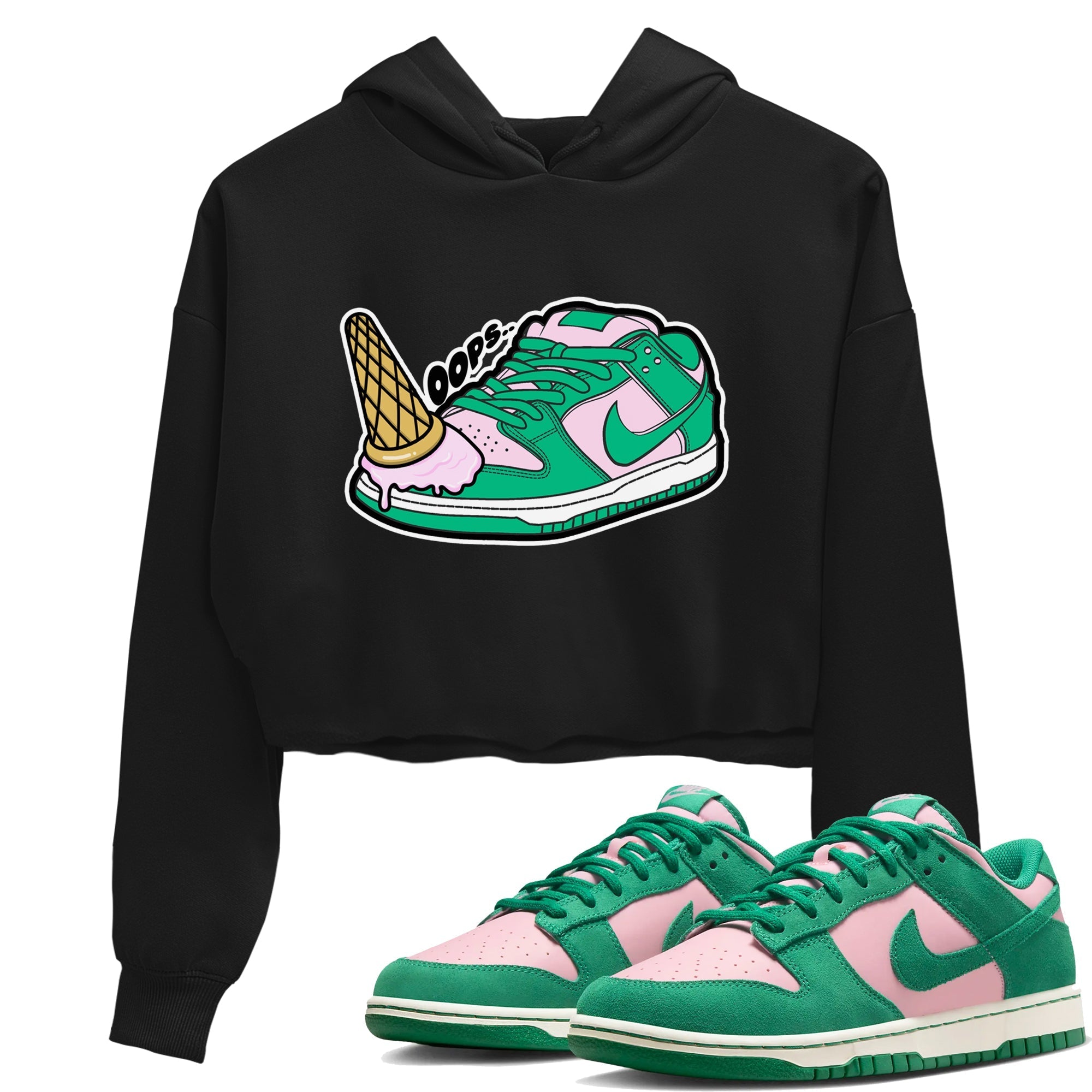 Dropped Ice Cream snkmatch Women's Top - Dunk Medium Soft Pink Malachite