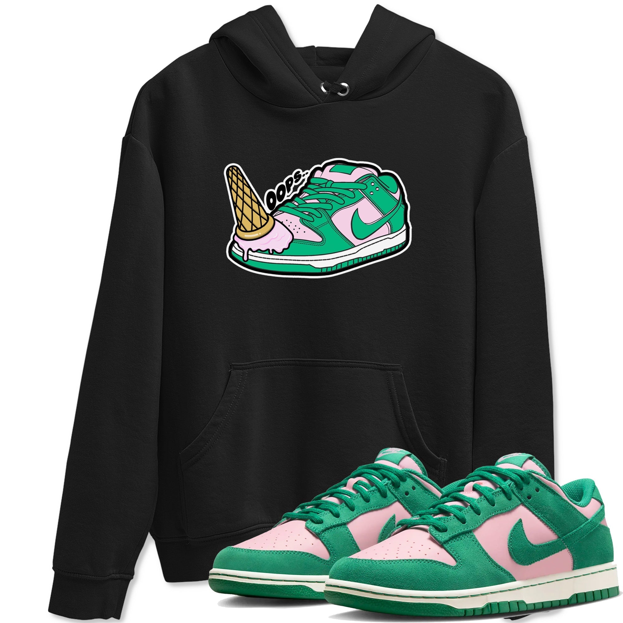 Dropped Ice Cream snkmatch Tees - Dunk Medium Soft Pink Malachite