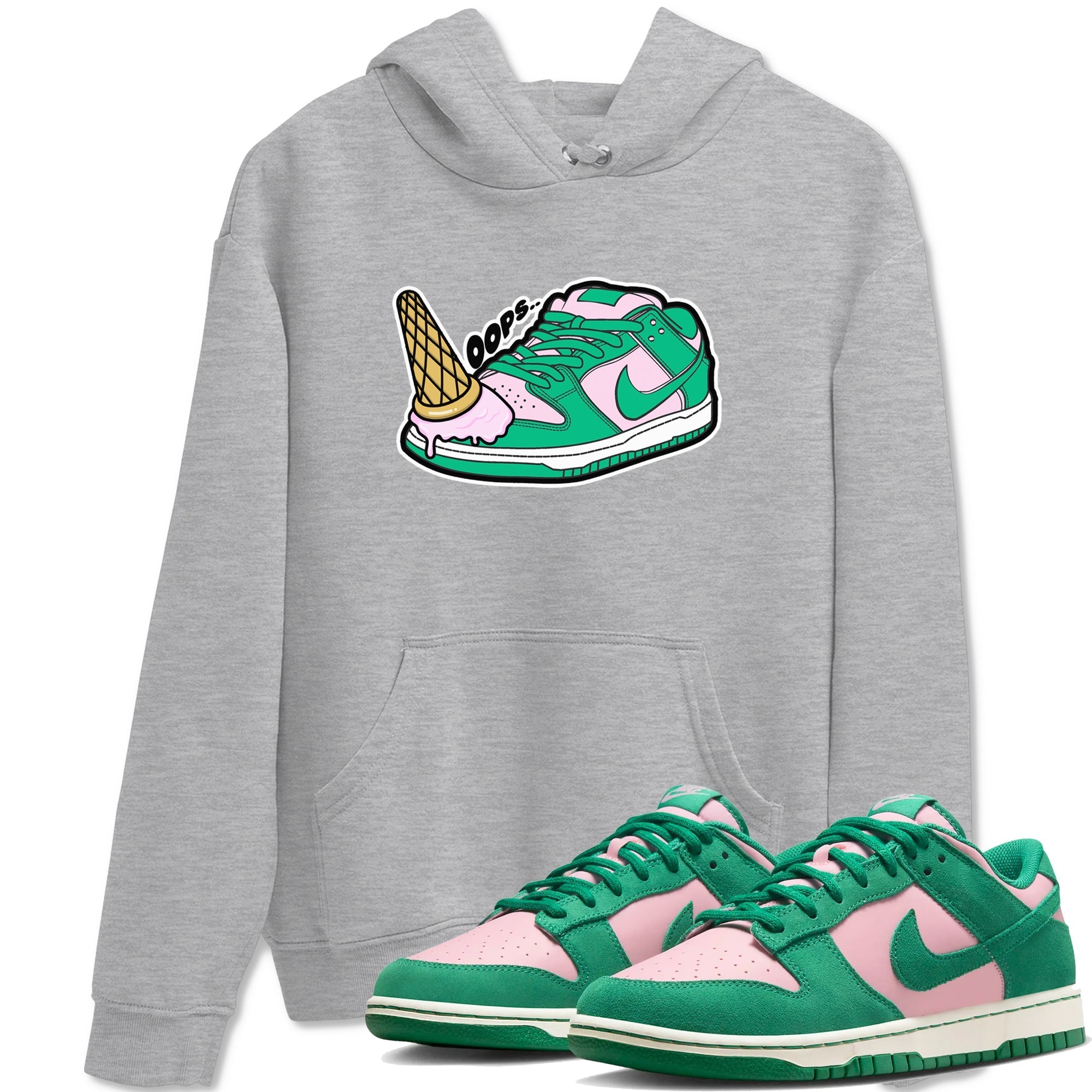 Dropped Ice Cream snkmatch Tees - Dunk Medium Soft Pink Malachite