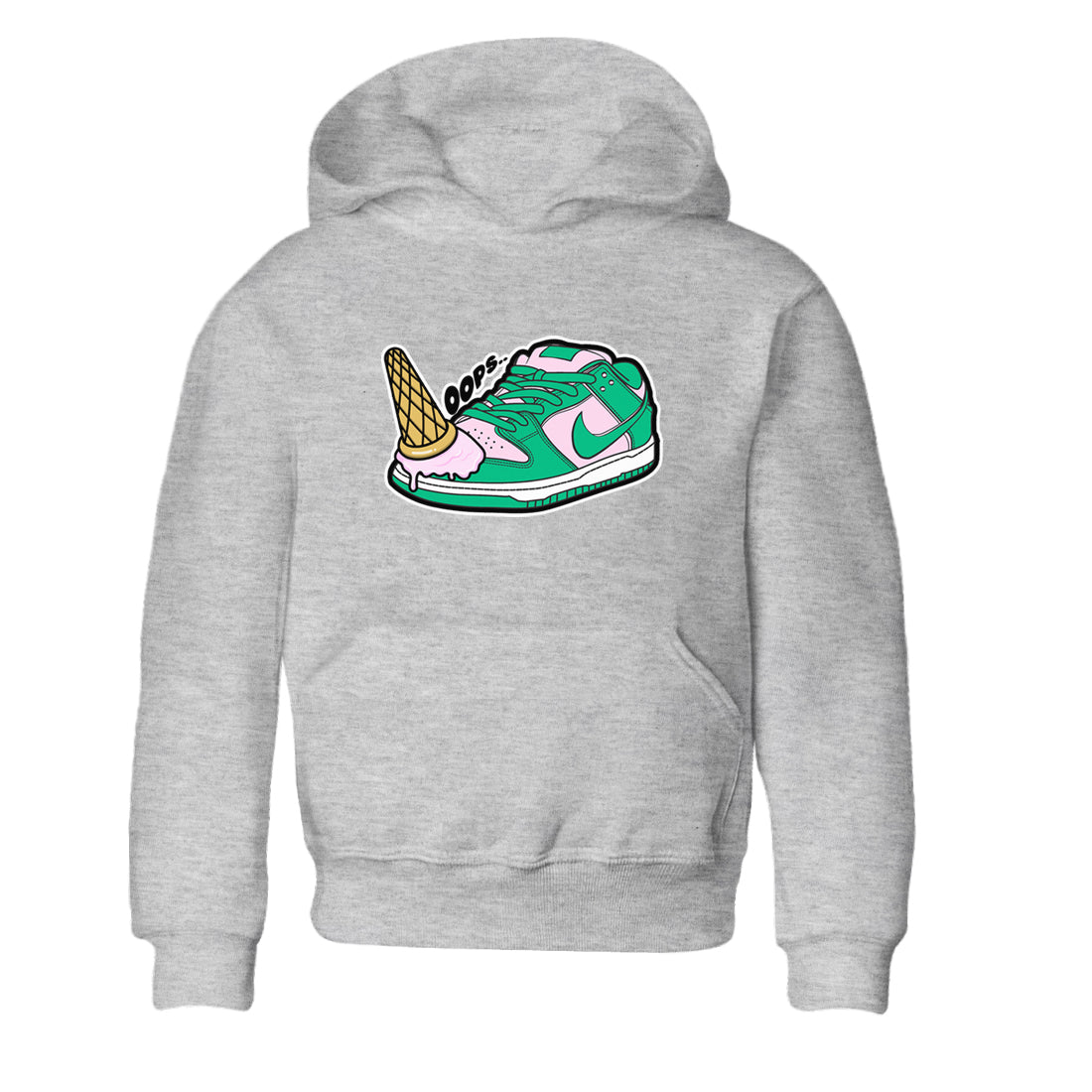 Dropped Ice Cream snkmatch Tees Kids - Dunk Medium Soft Pink Malachite