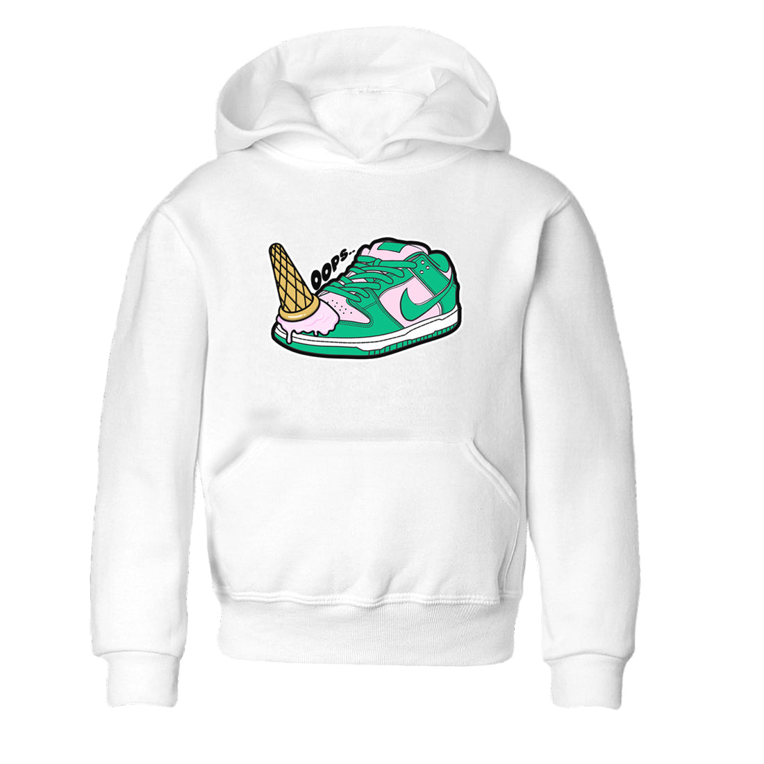 Dropped Ice Cream snkmatch Tees Kids - Dunk Medium Soft Pink Malachite