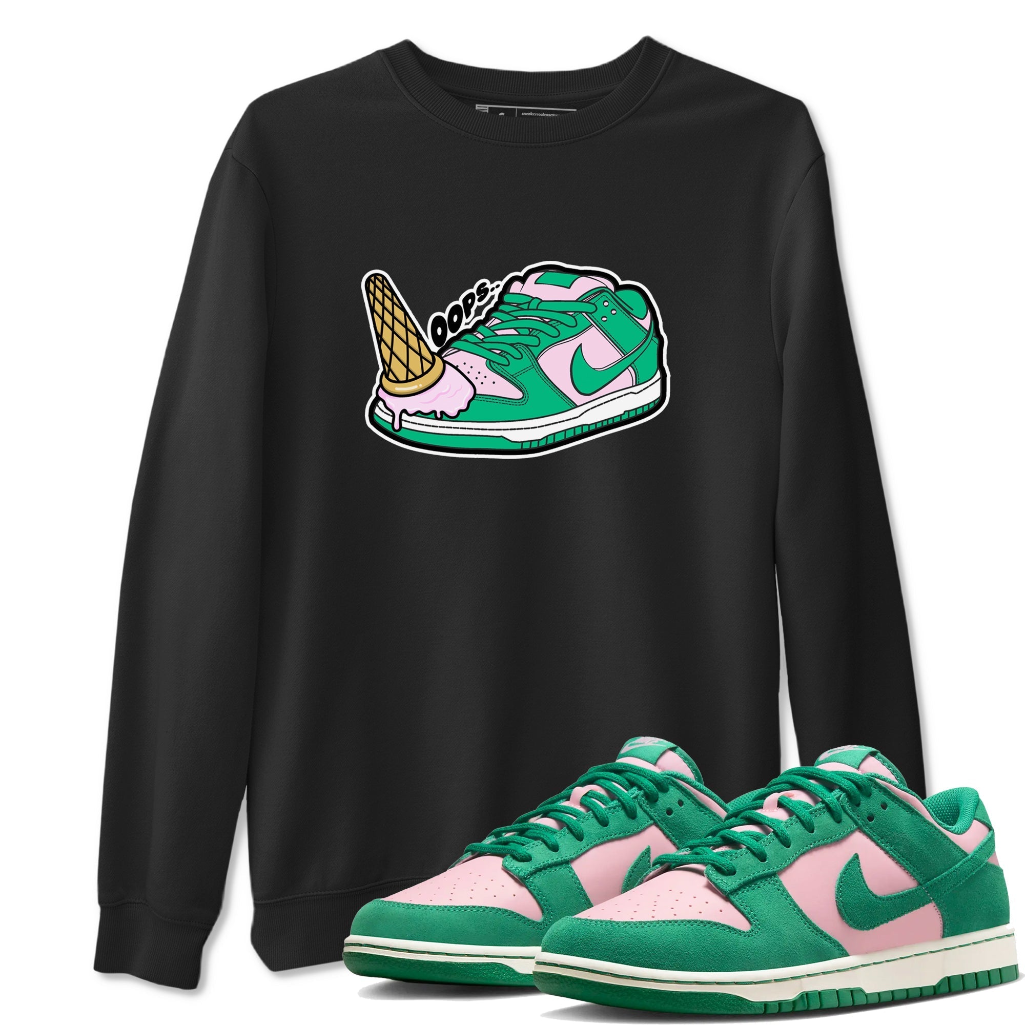 Dropped Ice Cream snkmatch Tees - Dunk Medium Soft Pink Malachite
