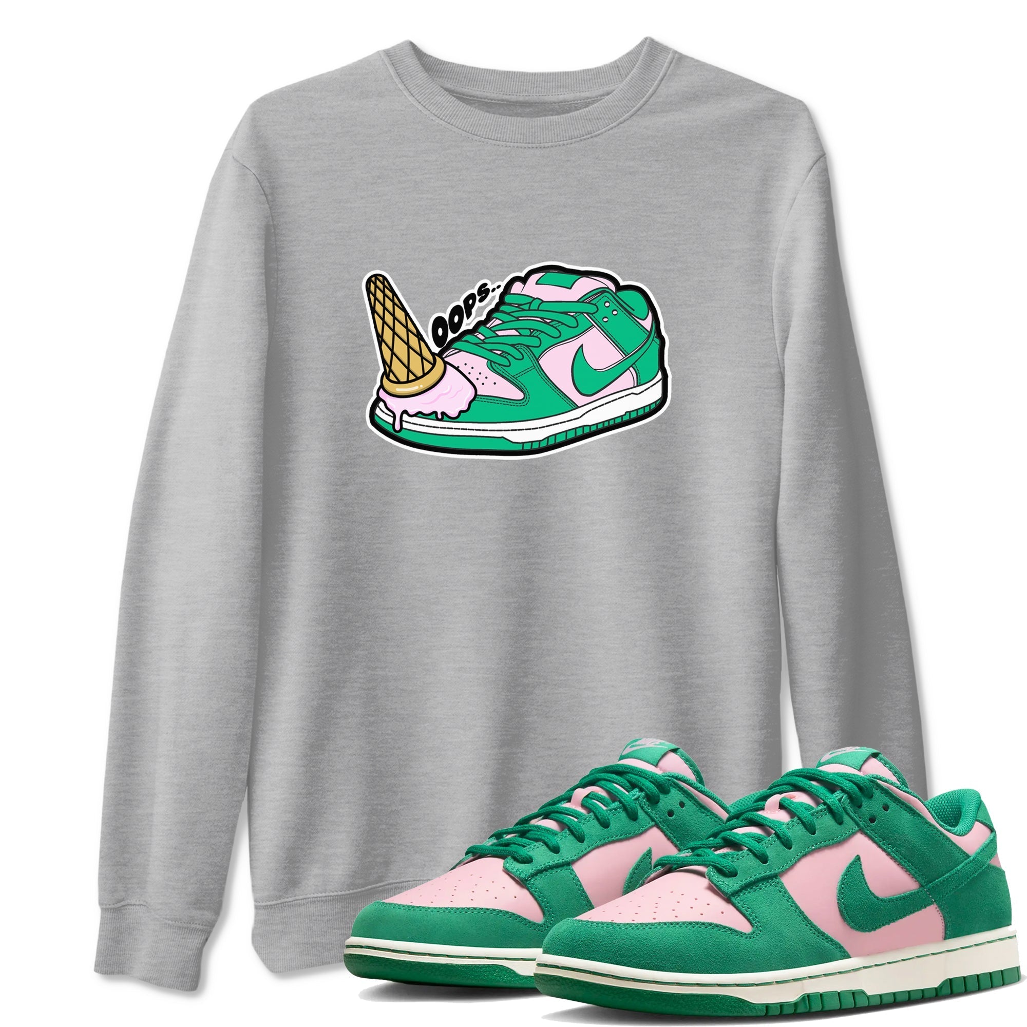 Dropped Ice Cream snkmatch Tees - Dunk Medium Soft Pink Malachite