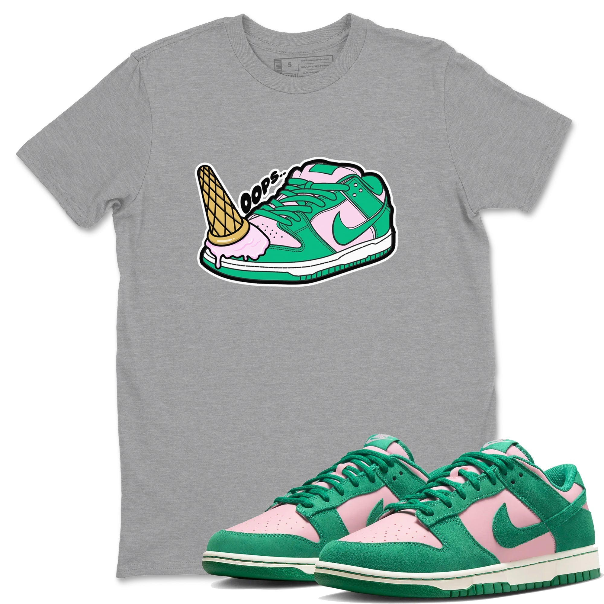 Dropped Ice Cream snkmatch Tees - Dunk Medium Soft Pink Malachite