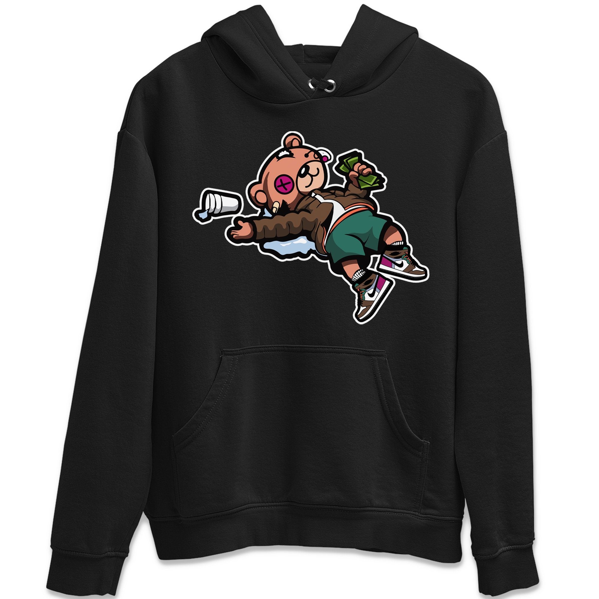 Drunk Teddy Bear Unisex Tops - Air Jordan 1 Hand Crafted