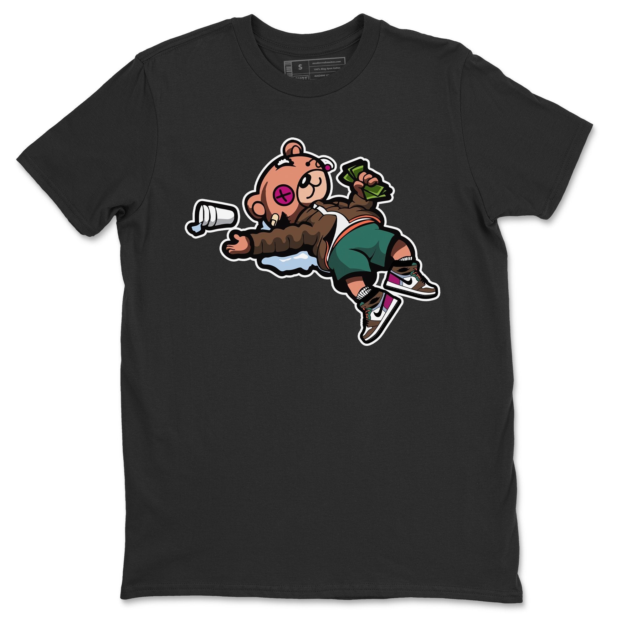 Drunk Teddy Bear Unisex Tops - Air Jordan 1 Hand Crafted
