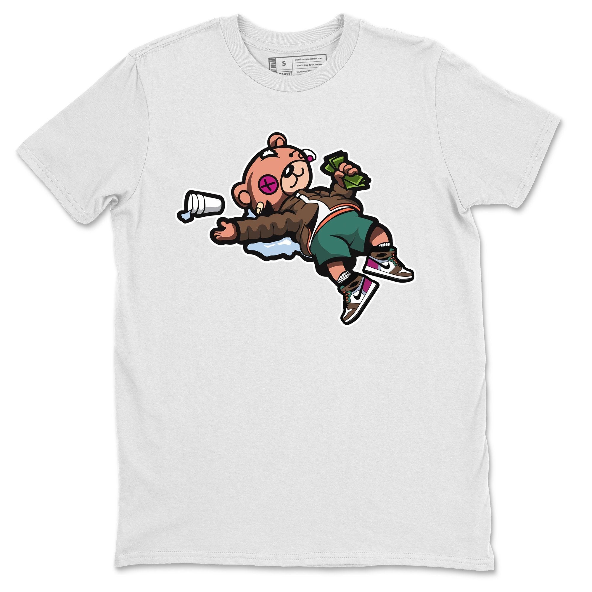 Drunk Teddy Bear Unisex Tops - Air Jordan 1 Hand Crafted
