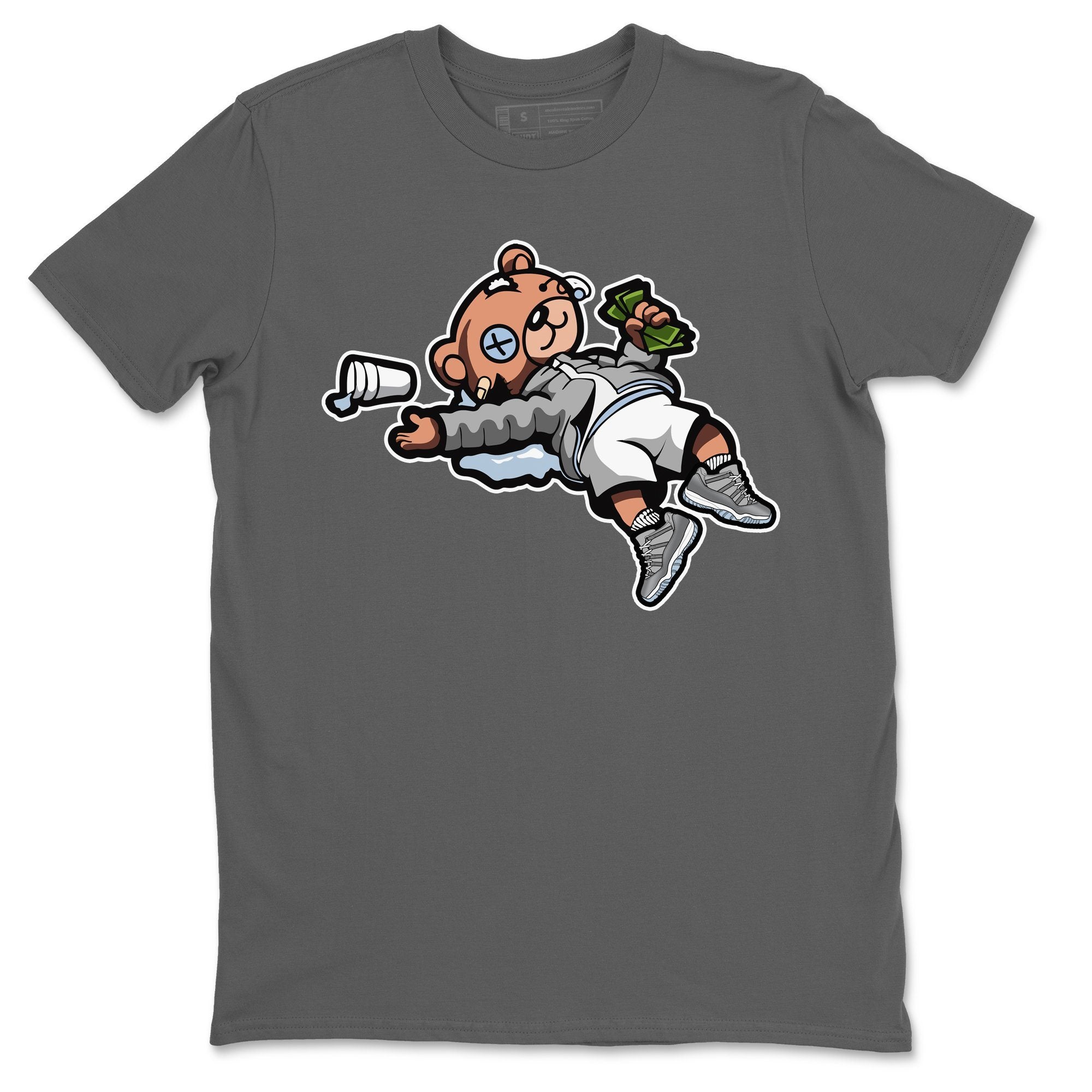 Drunk Teddy Bear Unisex Tops - Air Jordan 11 Cool Grey