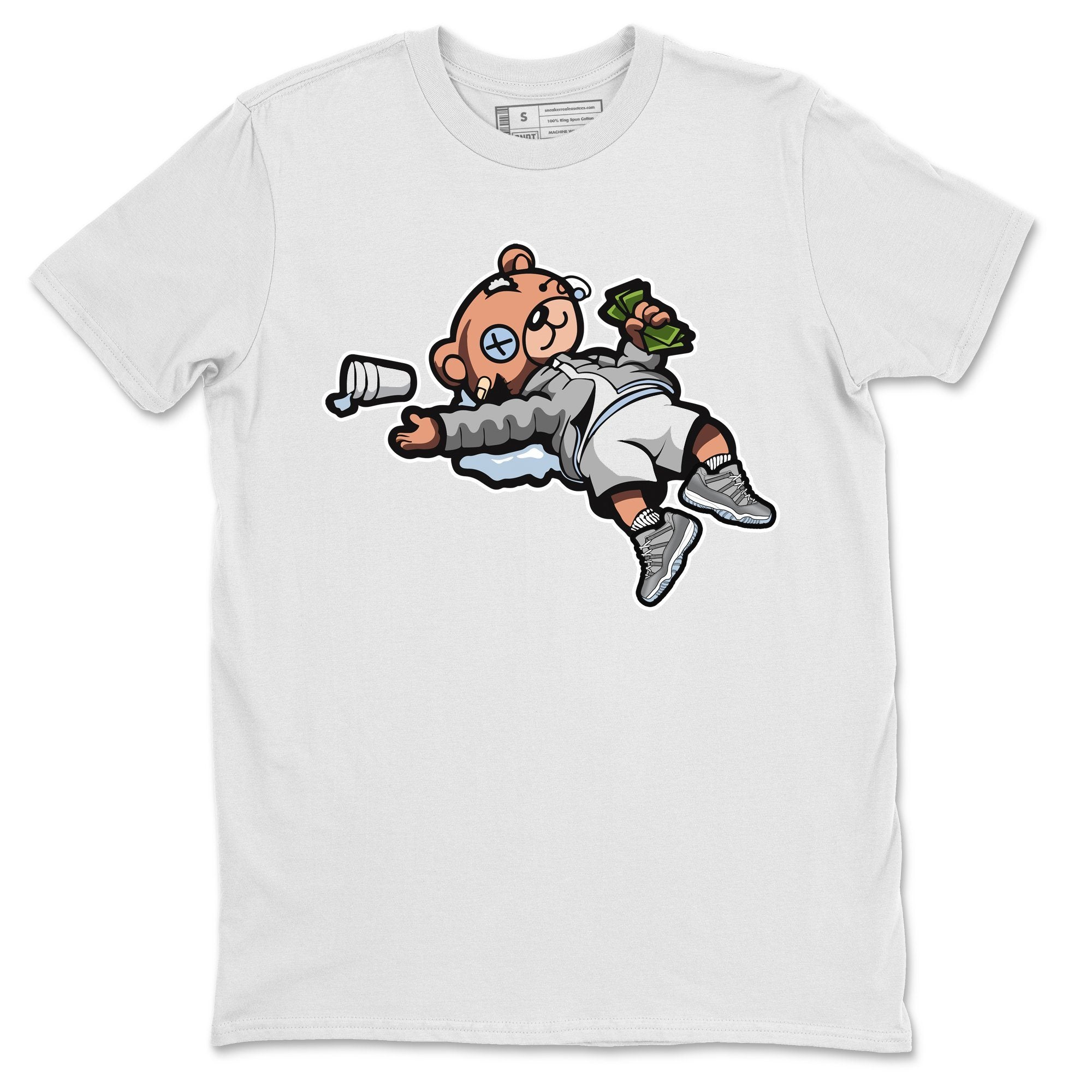 Drunk Teddy Bear Unisex Tops - Air Jordan 11 Cool Grey