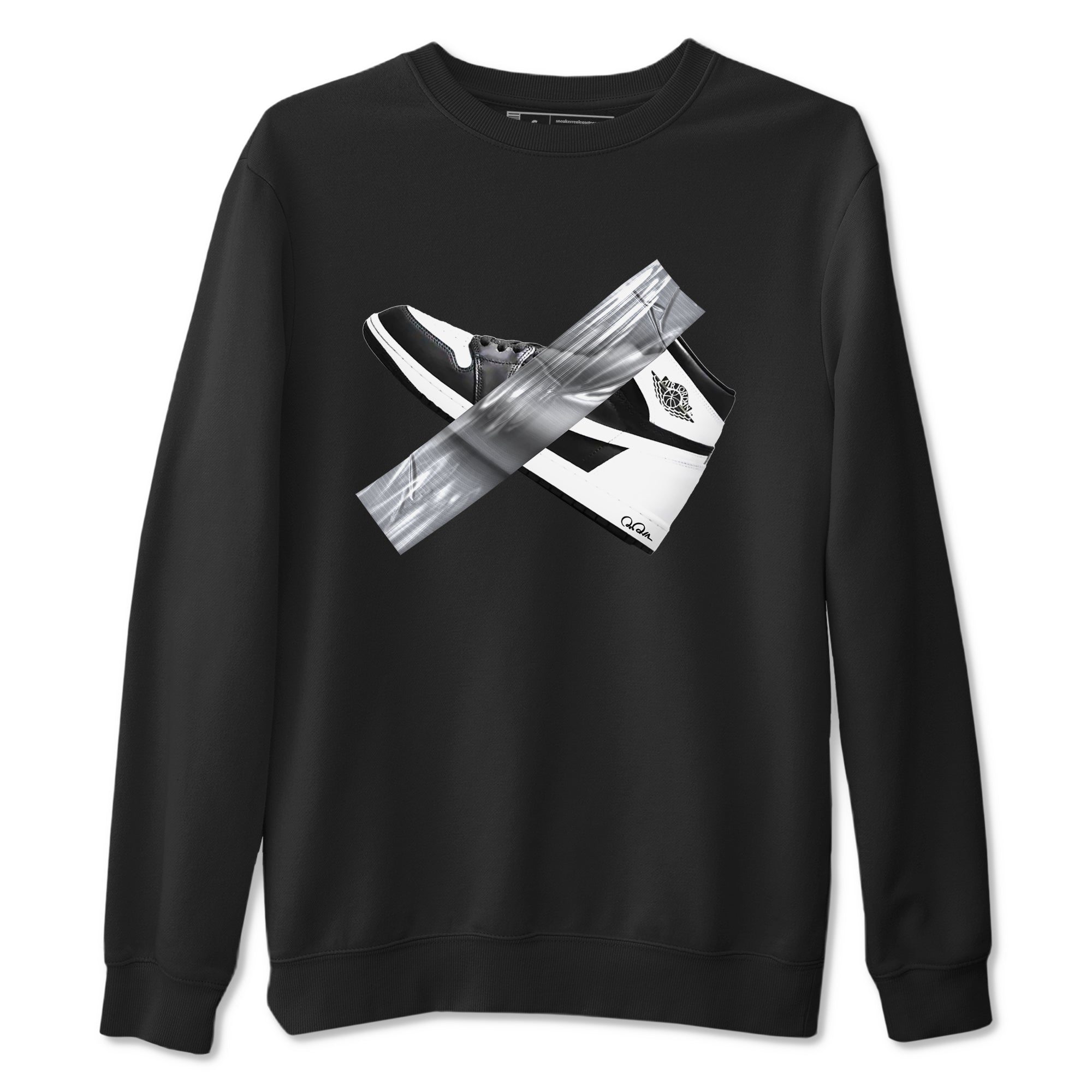 Duct Tape snkmatch Tees - Air Jordan 1 Black White