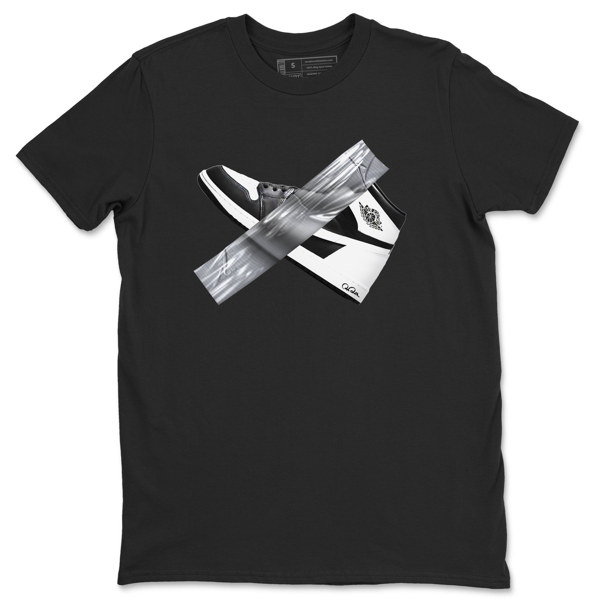 Duct Tape snkmatch Tees - Air Jordan 1 Black White