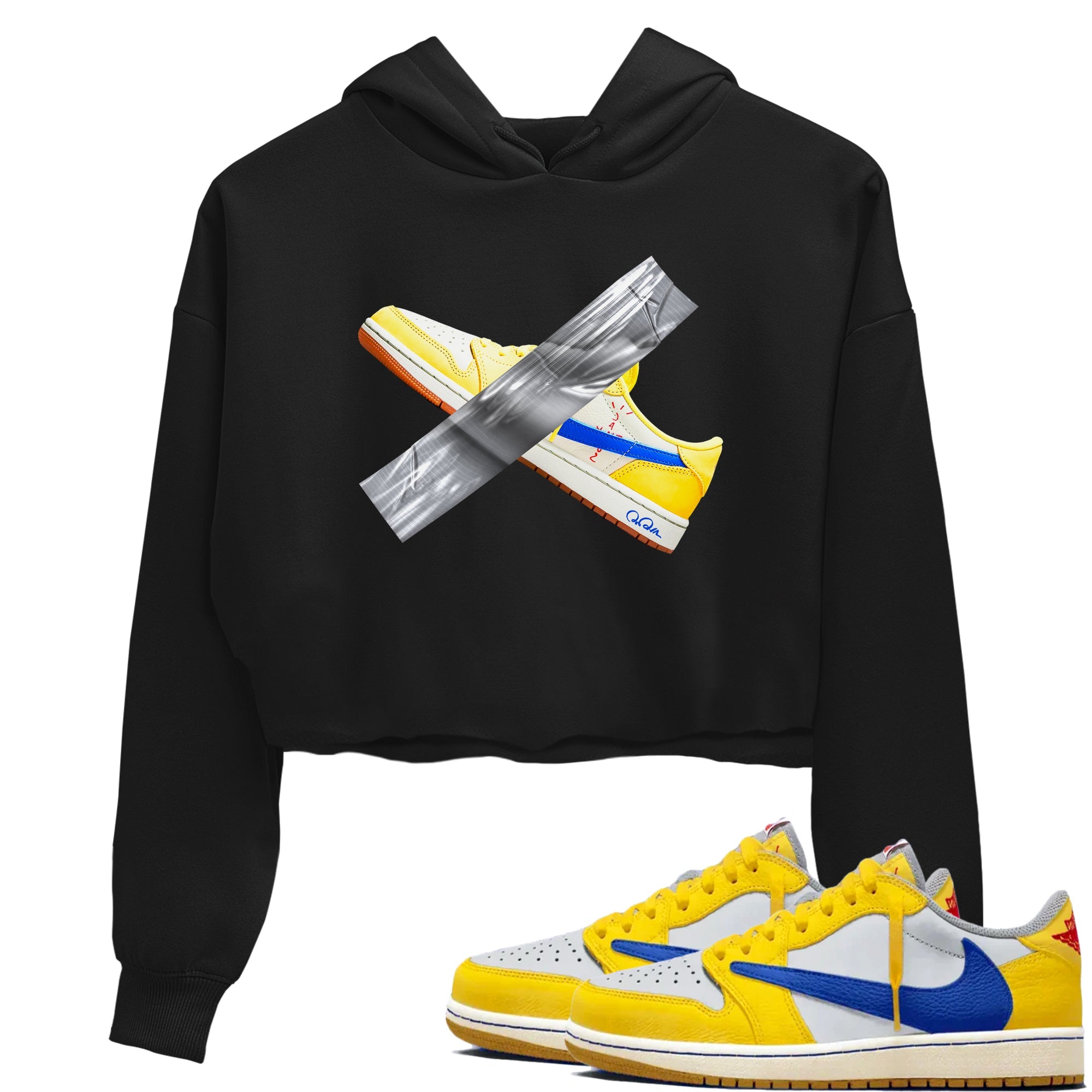 Duct Tape snkmatch Women's Top - Air Jordan 1 Travis Scott Canary