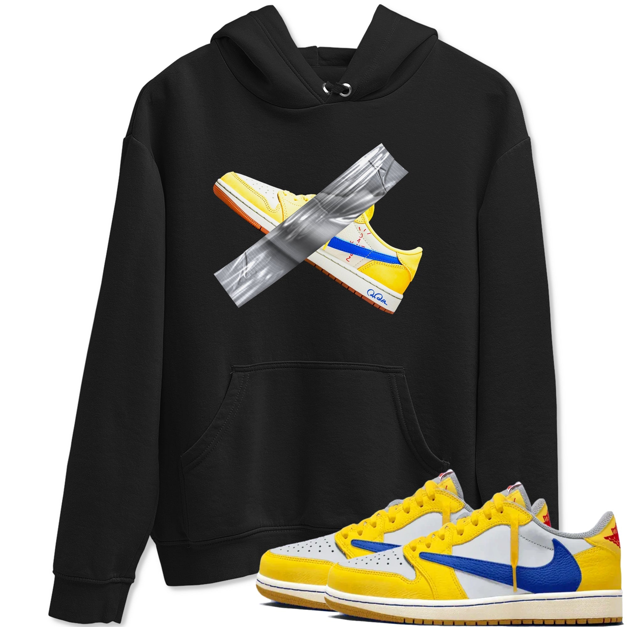 Duct Tape snkmatch Tees - Air Jordan 1 Travis Scott Canary