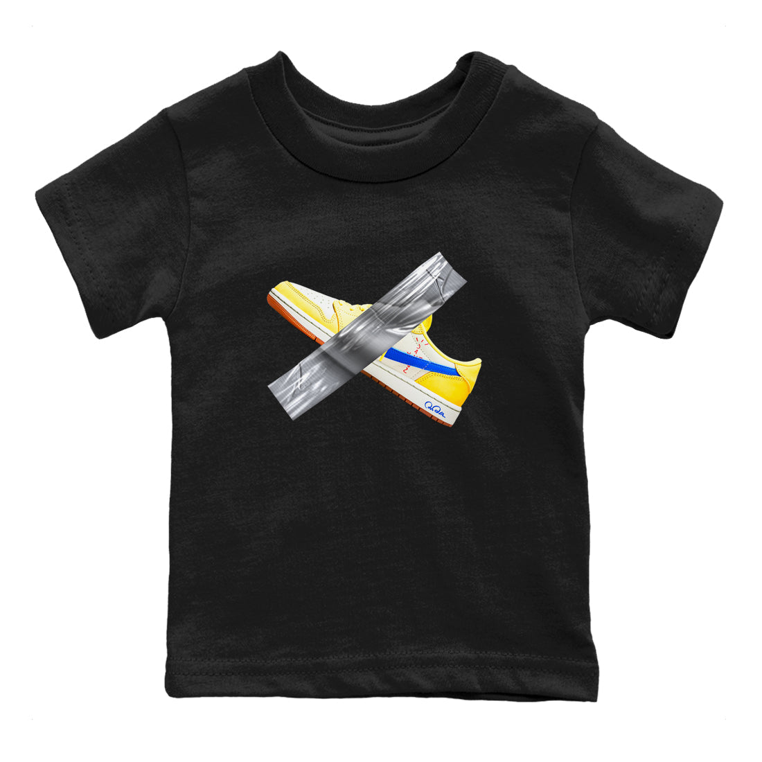 Duct Tape snkmatch Tees Kids - Air Jordan 1 Travis Scott Canary