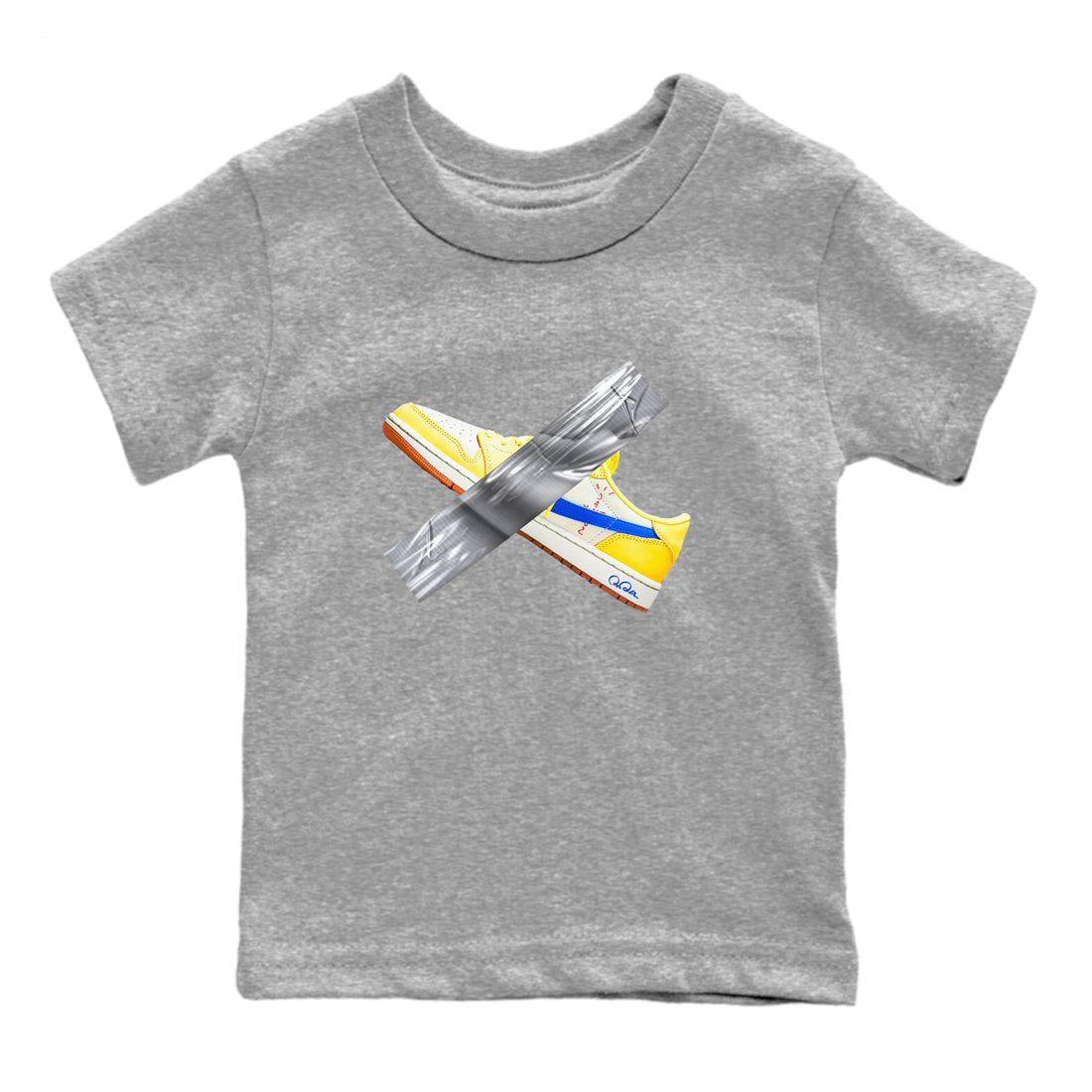 Duct Tape snkmatch Tees Kids - Air Jordan 1 Travis Scott Canary