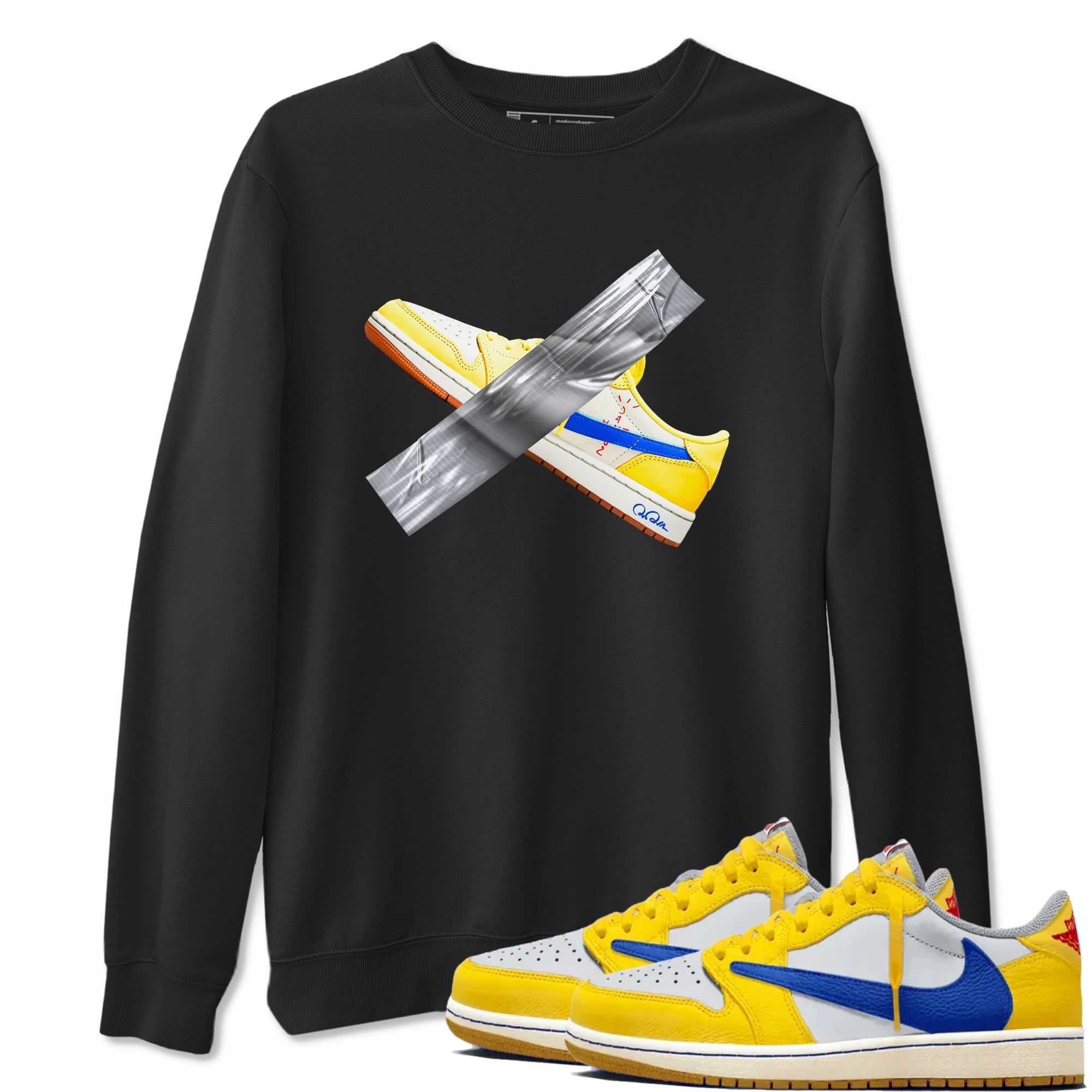 Duct Tape snkmatch Tees - Air Jordan 1 Travis Scott Canary