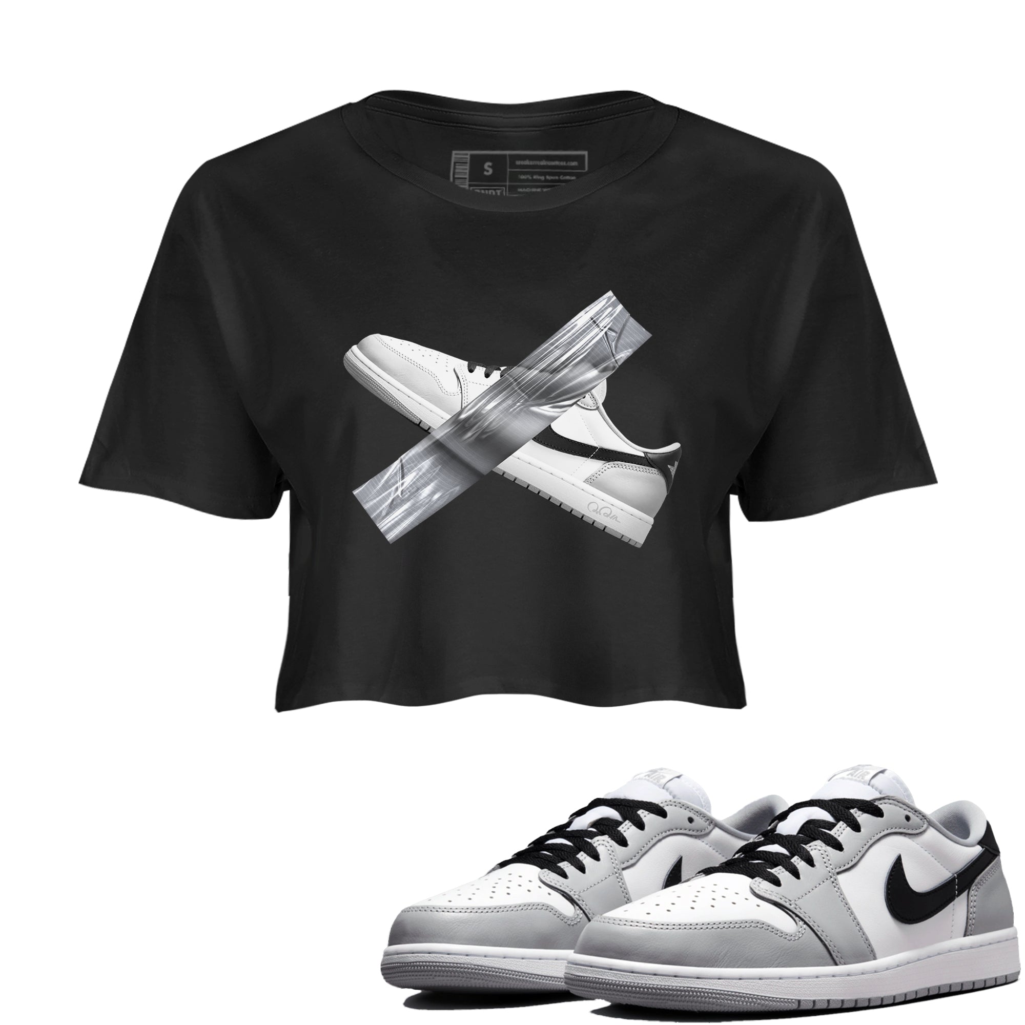 Duct Tape snkmatch Women's Top - Air Jordan 1 Wolf Grey