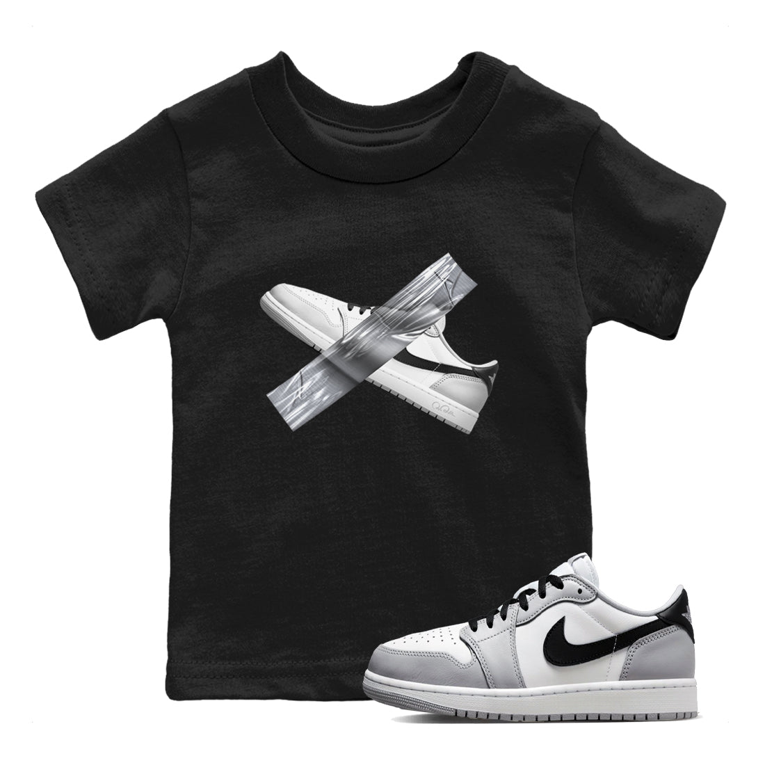 Duct Tape snkmatch Tees Kids - Air Jordan 1 Wolf Grey