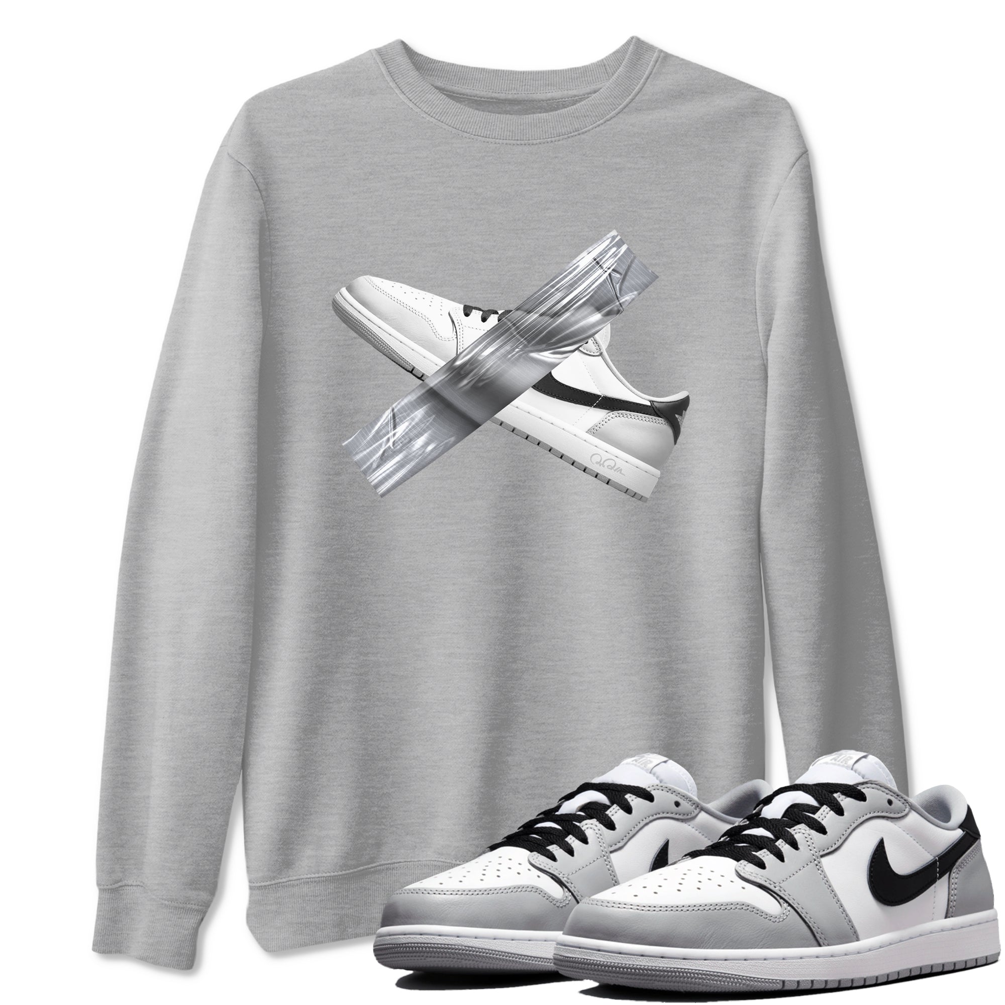 Duct Tape snkmatch Tees - Air Jordan 1 Wolf Grey