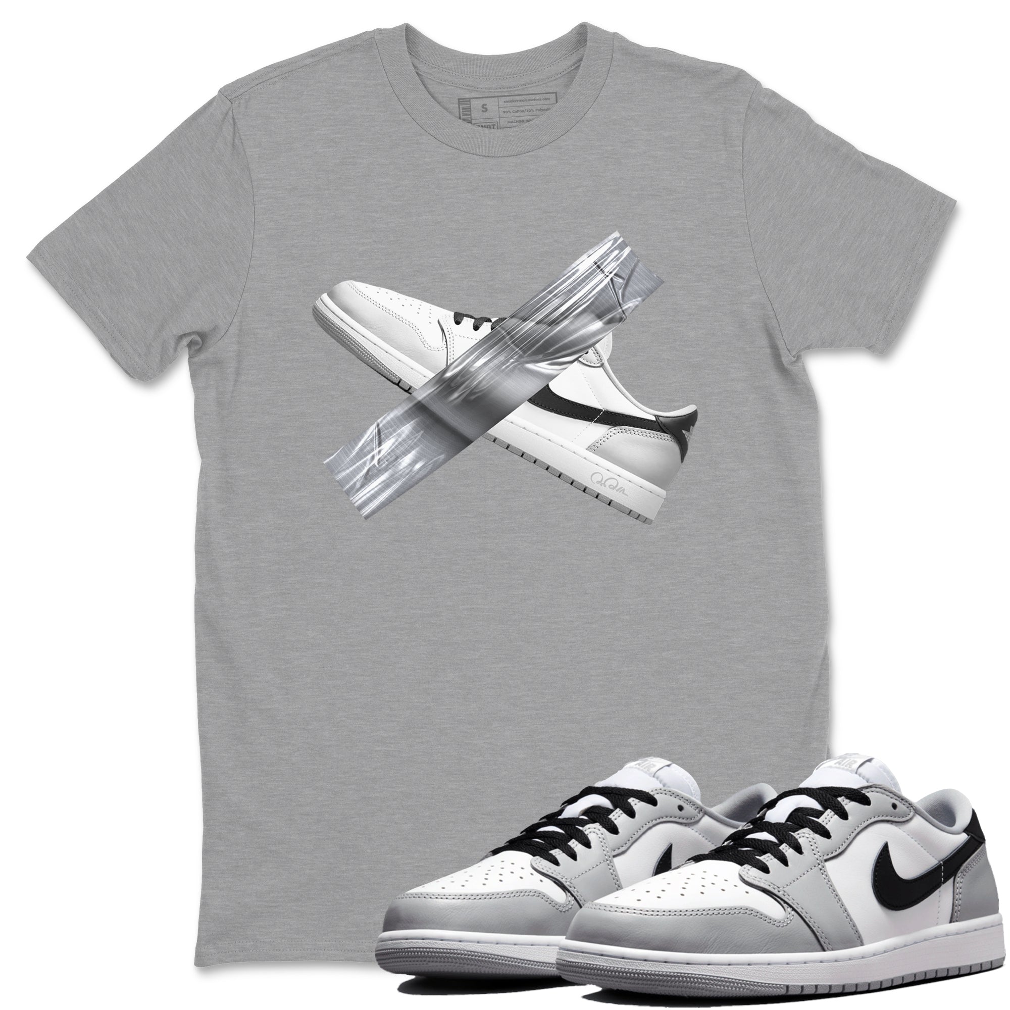 Duct Tape snkmatch Tees - Air Jordan 1 Wolf Grey