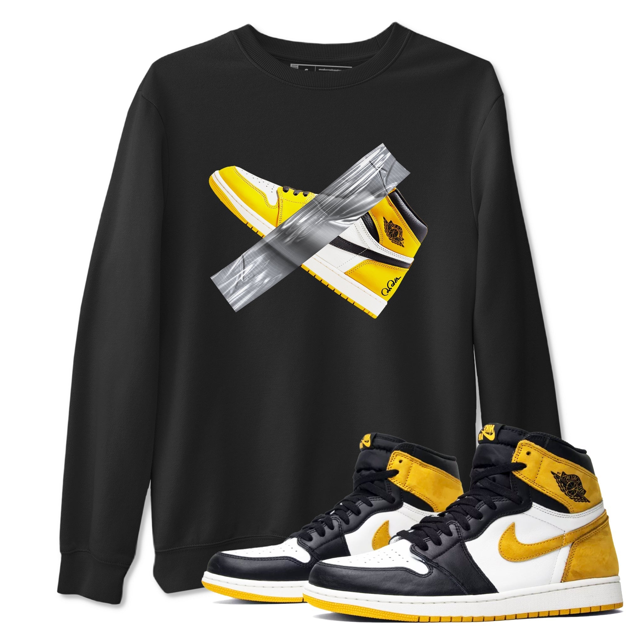 Duct Tape snkmatch Tees - Air Jordan 1 Yellow Ochre