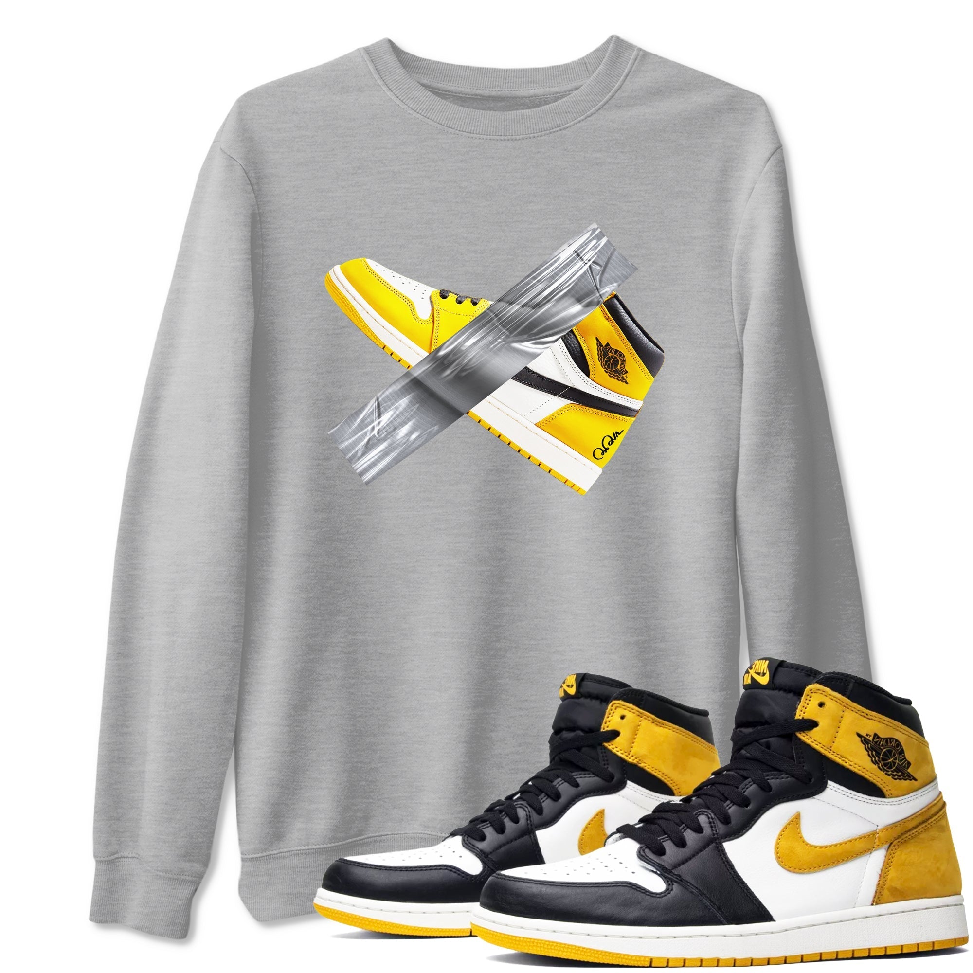 Duct Tape snkmatch Tees - Air Jordan 1 Yellow Ochre