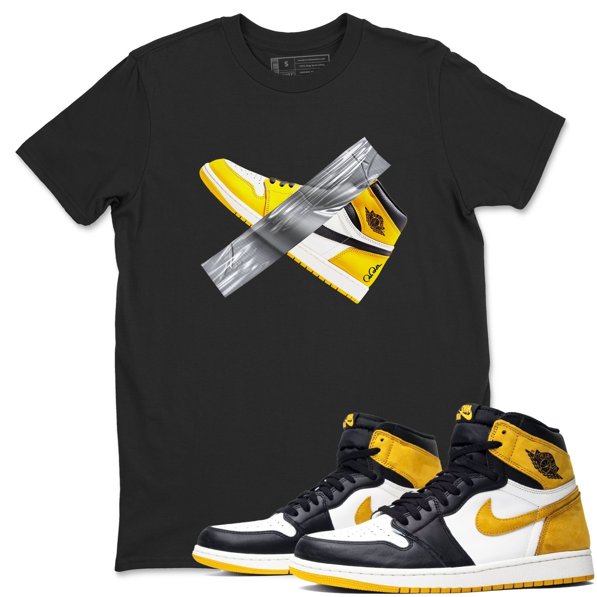 Duct Tape snkmatch Tees - Air Jordan 1 Yellow Ochre